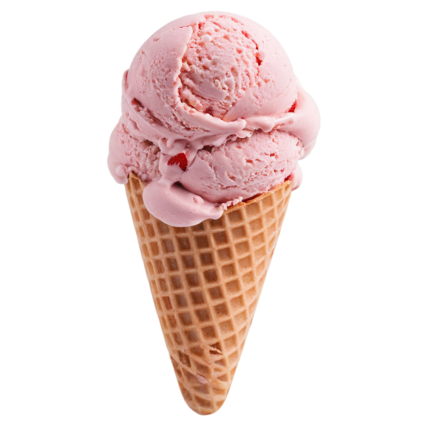 strawberry ice cream desserts isolated on transparent background #5151