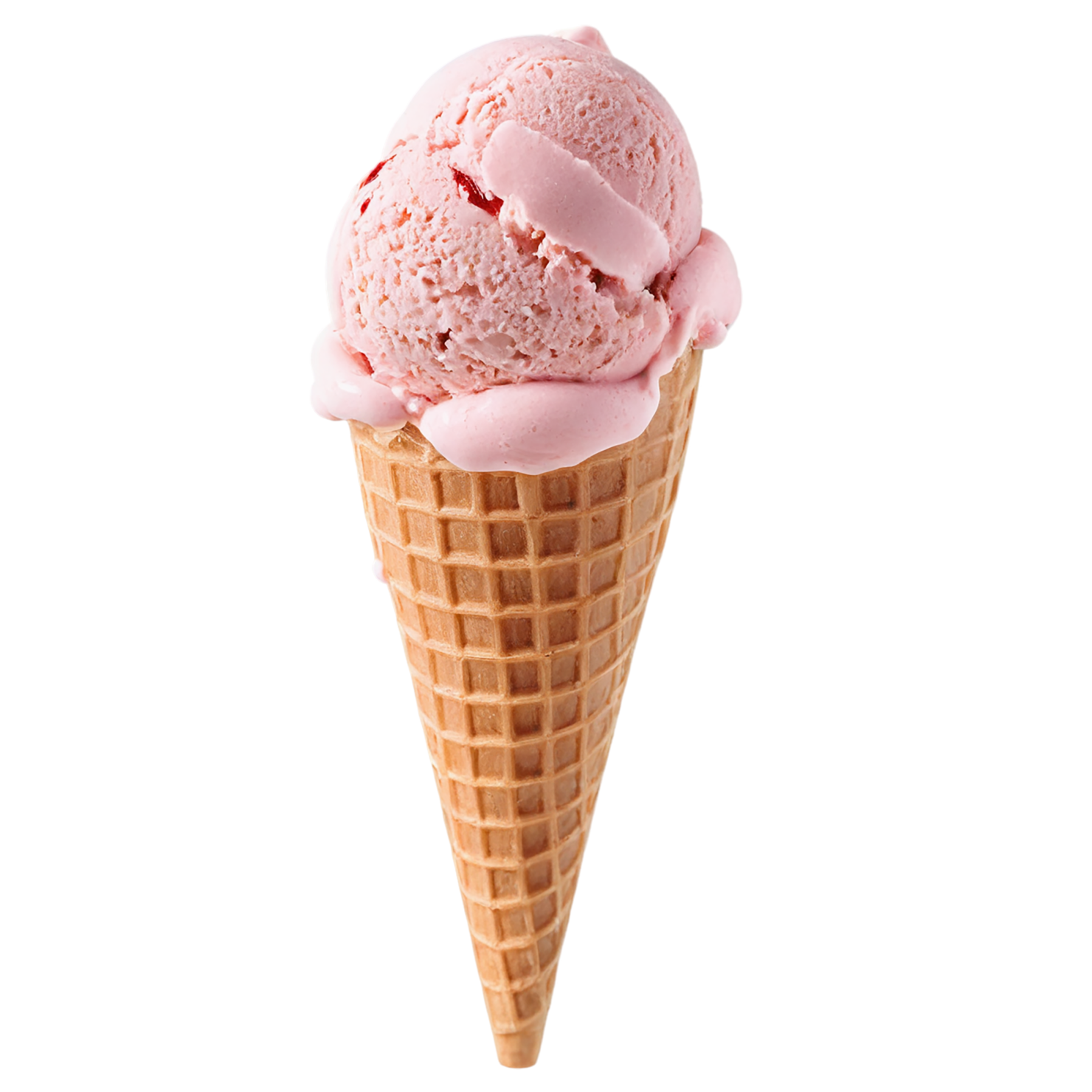 strawberry ice cream desserts isolated on transparent background #5156