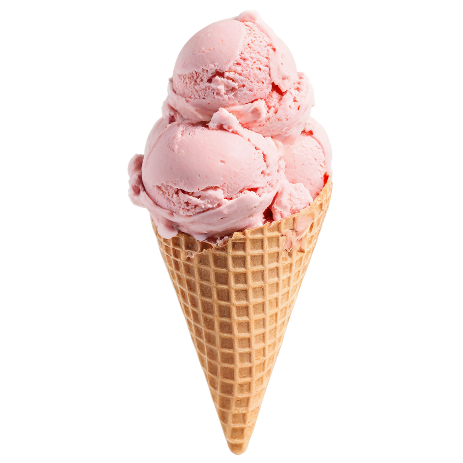 strawberry ice cream desserts isolated on transparent background #5179