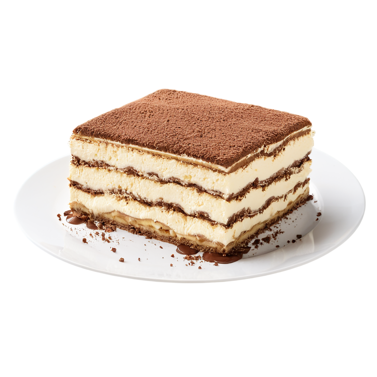 Tiramisu desserts isolated on transparent background #5210