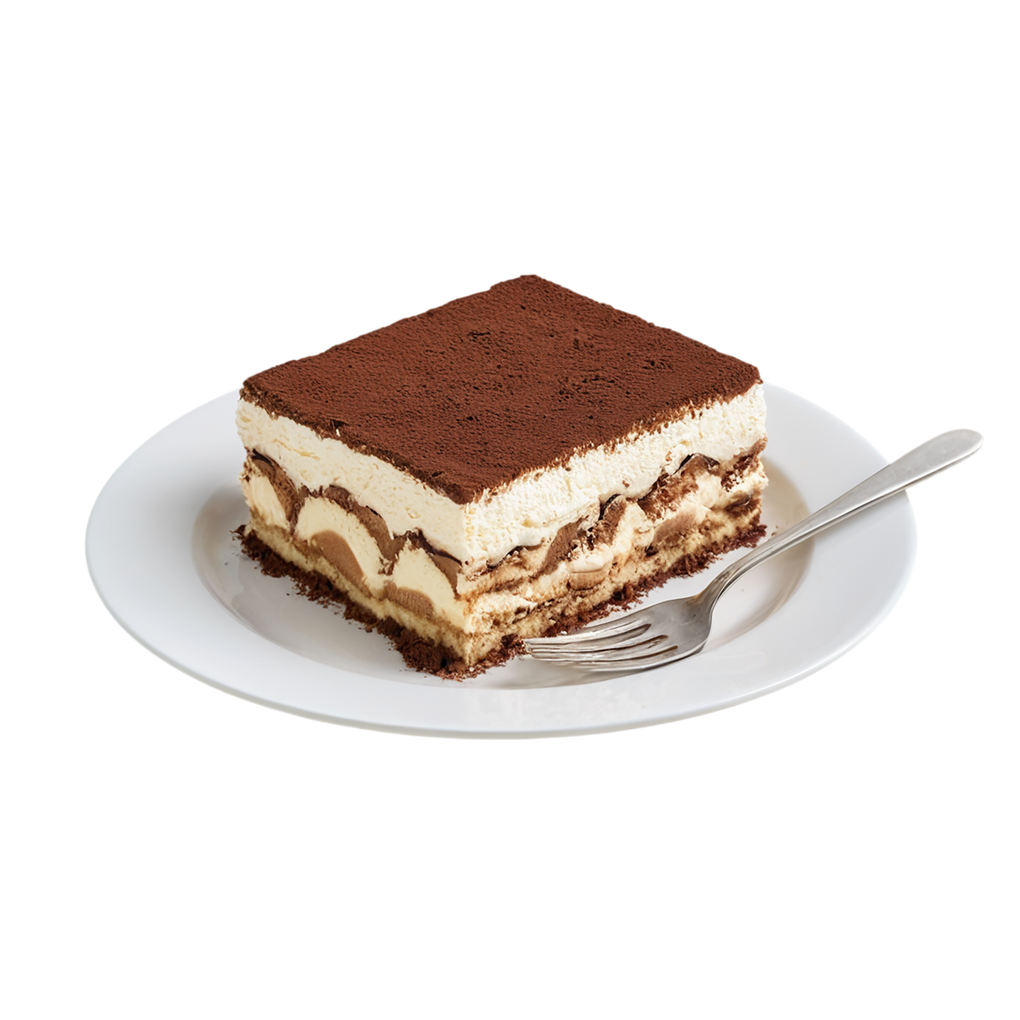 Tiramisu desserts isolated on transparent background #5211