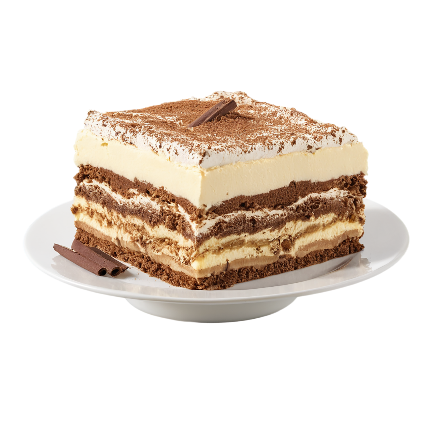 Tiramisu desserts isolated on transparent background #5217