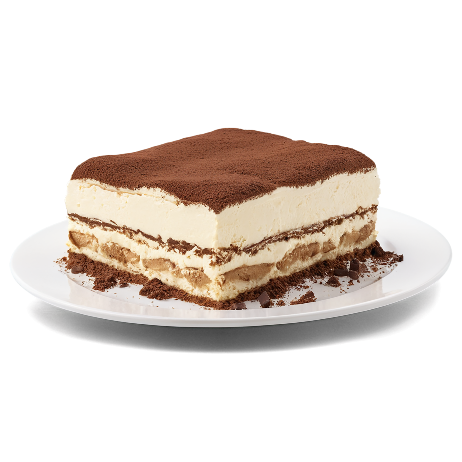Tiramisu desserts isolated on transparent background #5224