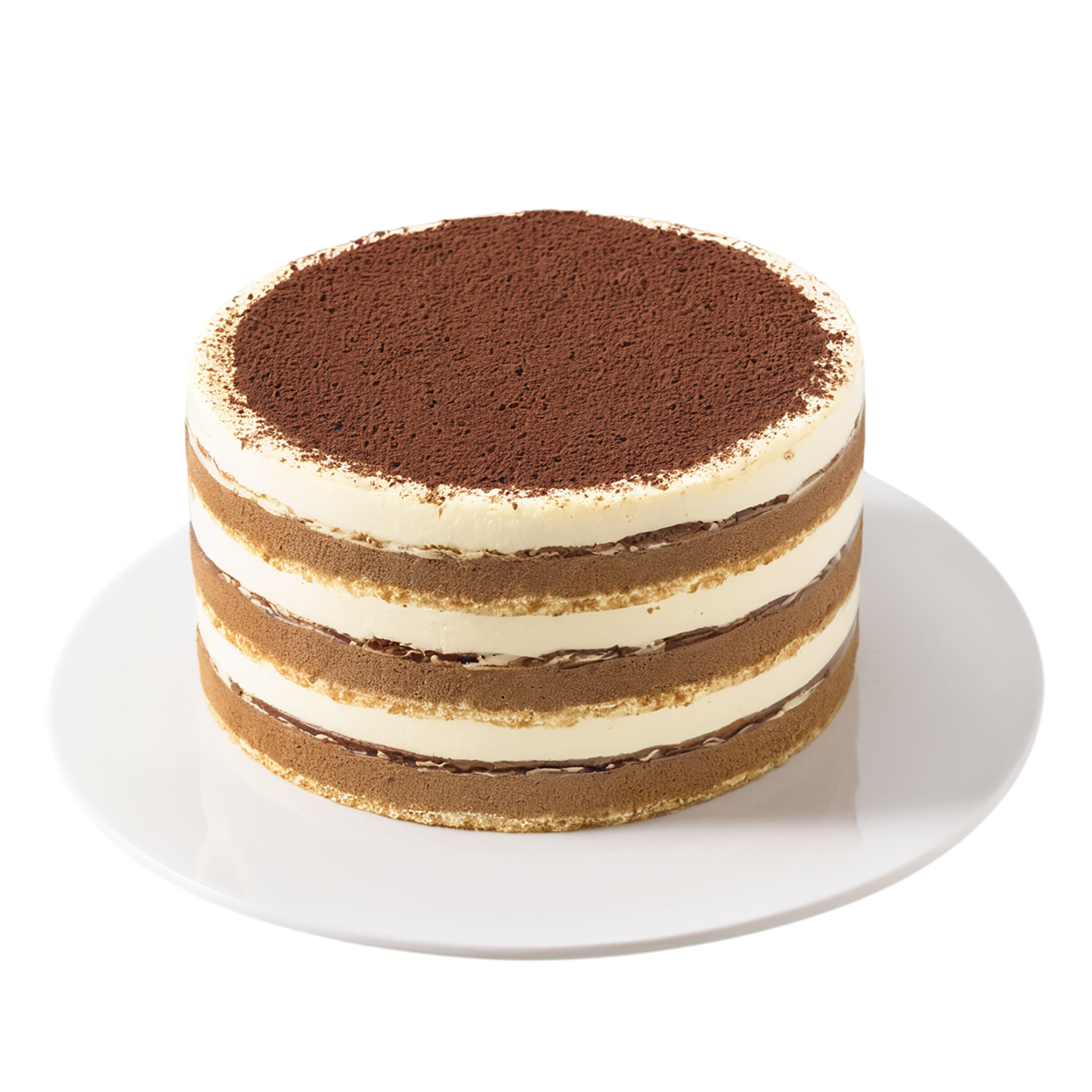Tiramisu desserts isolated on transparent background #5233