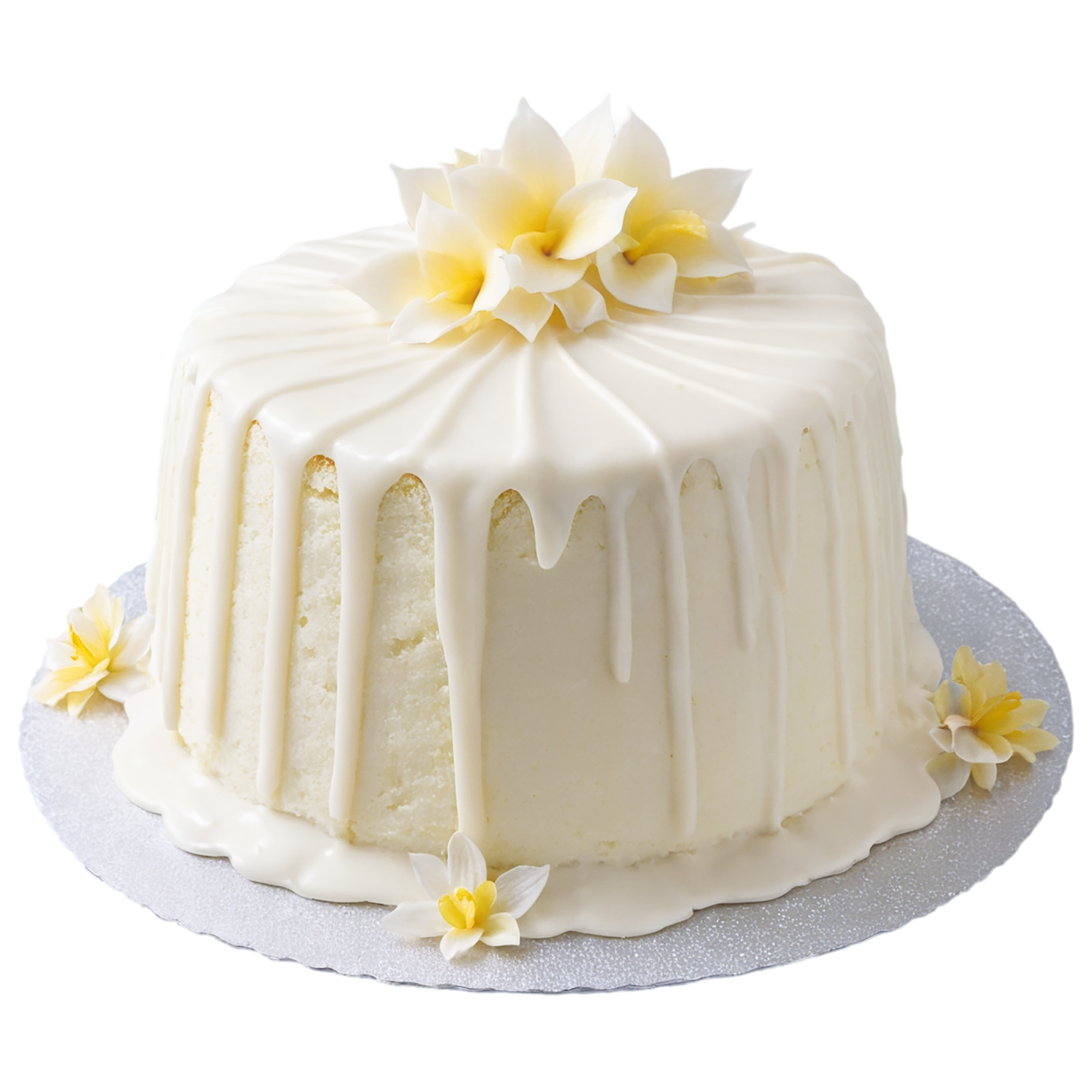 vanilla cake desserts isolated on transparent background #5244
