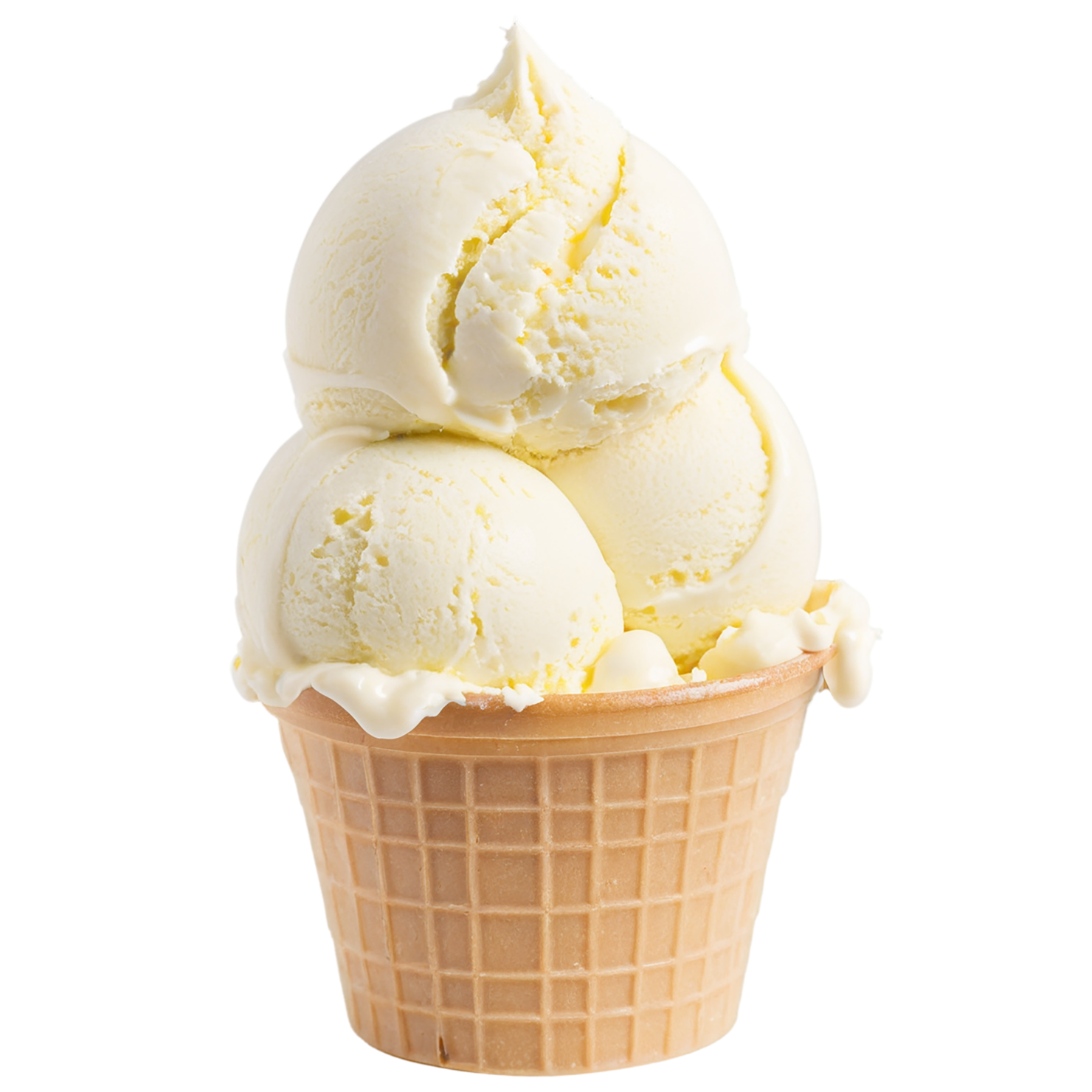 vanilla ice cream desserts isolated on transparent background #5264