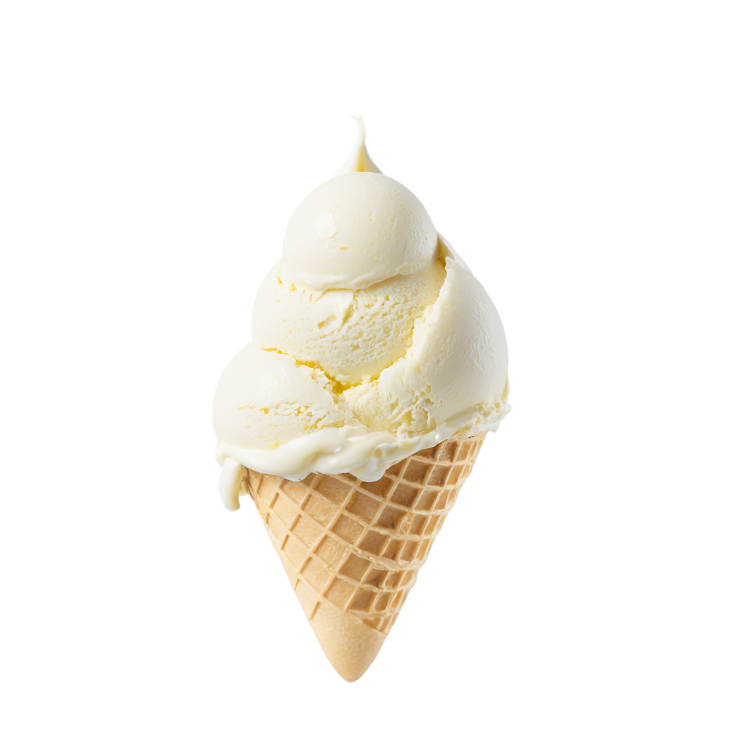 vanilla ice cream desserts isolated on transparent background #5282