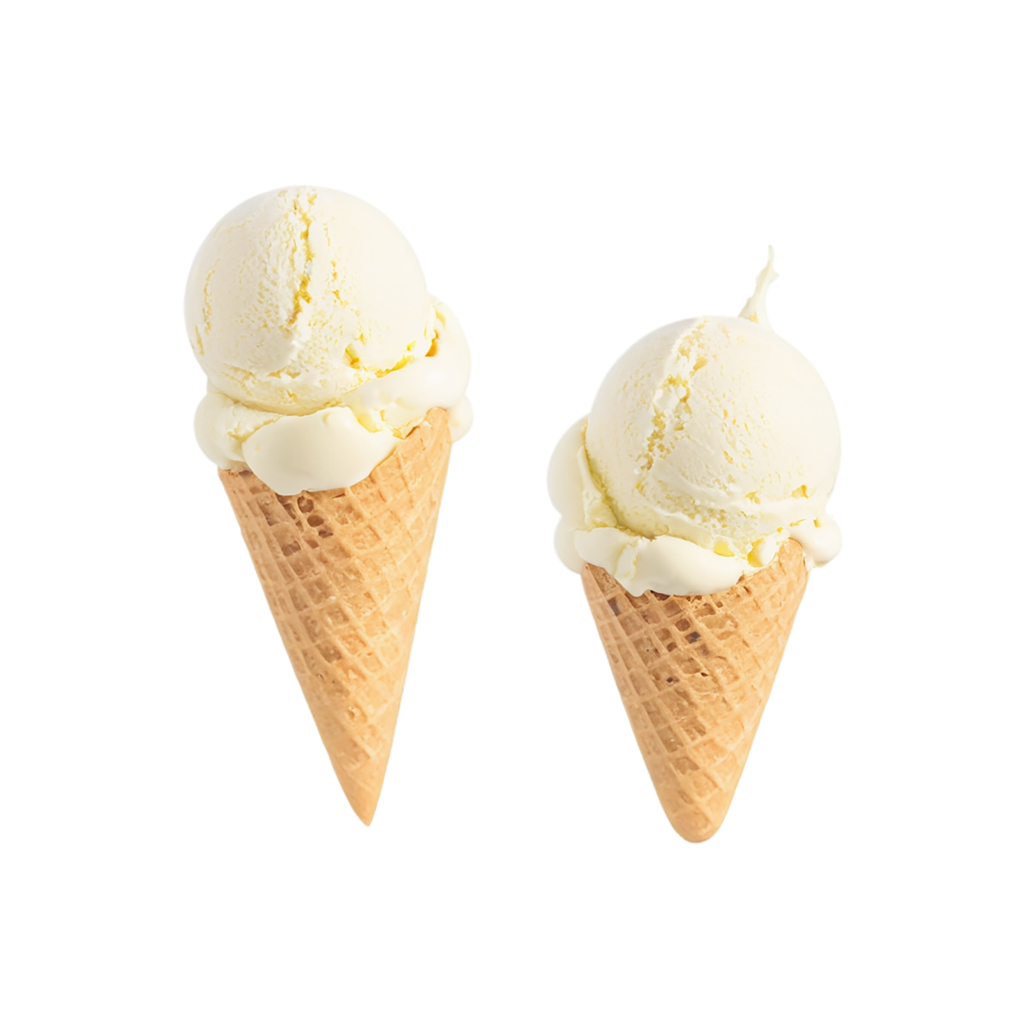 vanilla ice cream desserts isolated on transparent background #5287