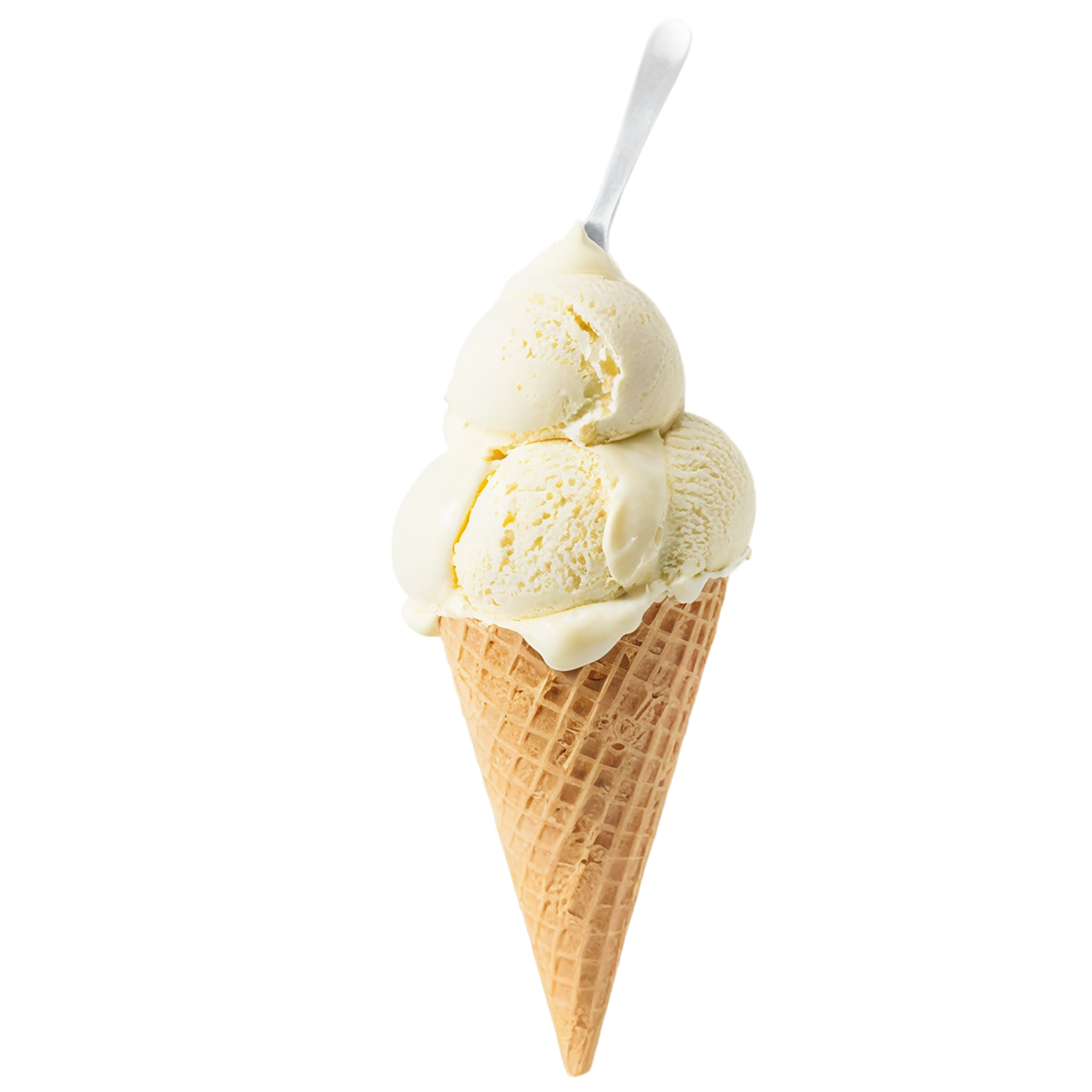 vanilla ice cream desserts isolated on transparent background #5288