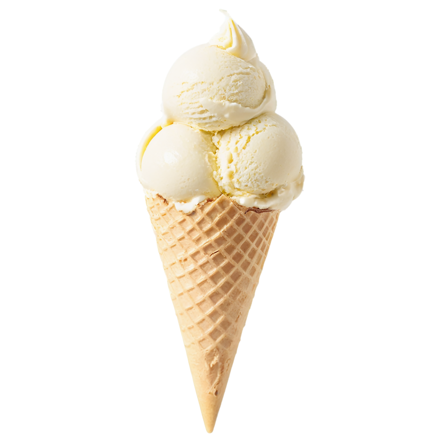 vanilla ice cream desserts isolated on transparent background #5292