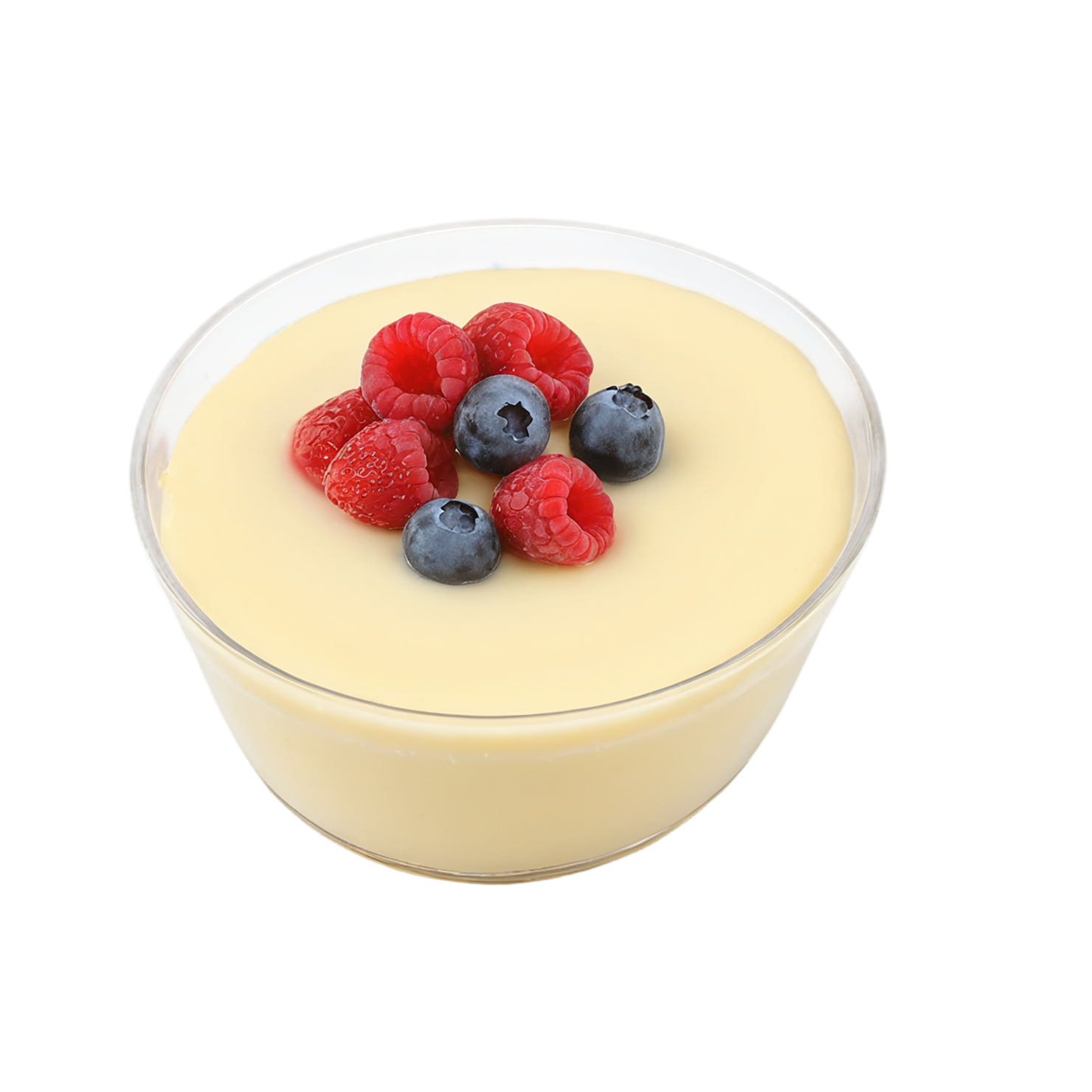 Vanilla Pudding desserts isolated on transparent background #5295