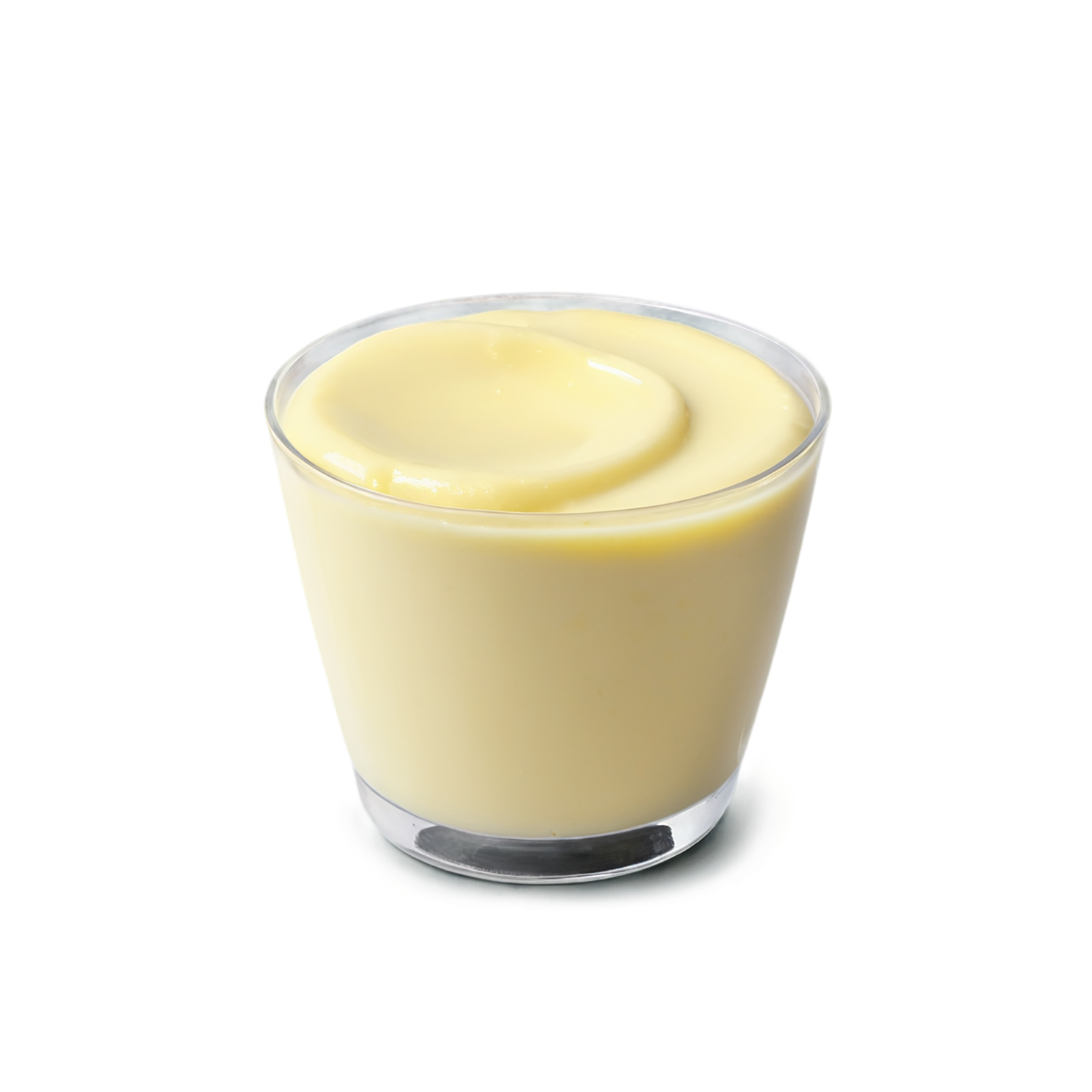 Vanilla Pudding desserts isolated on transparent background #5302