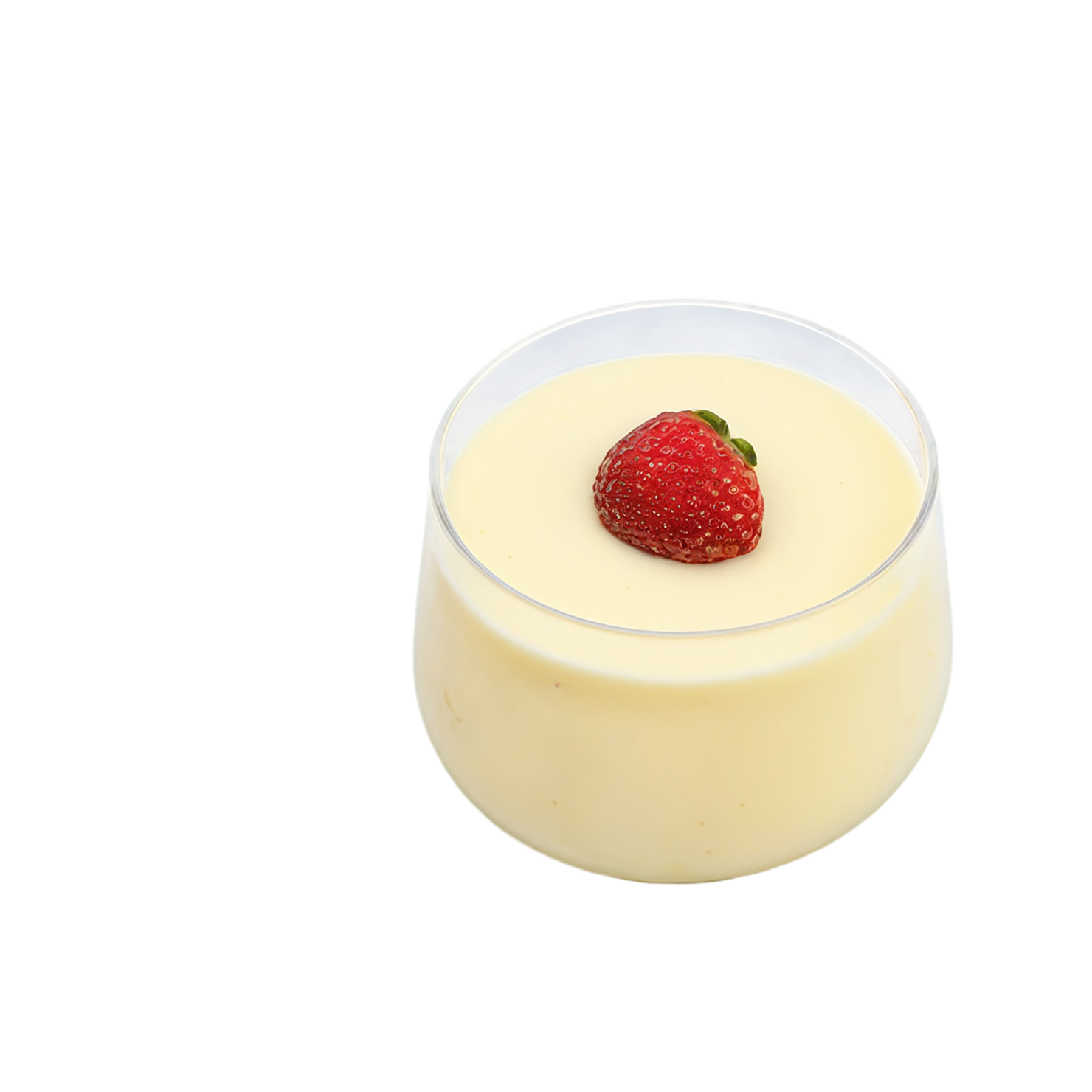 Vanilla Pudding desserts isolated on transparent background #5304