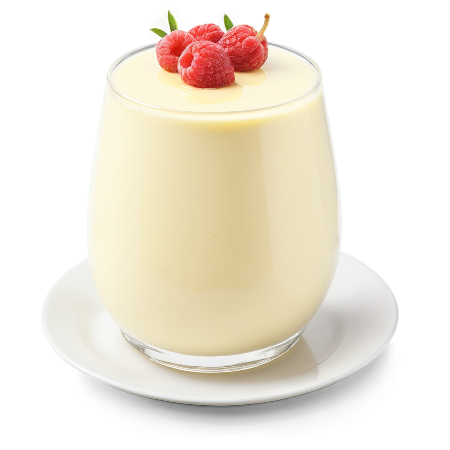 Vanilla Pudding desserts isolated on transparent background #5307