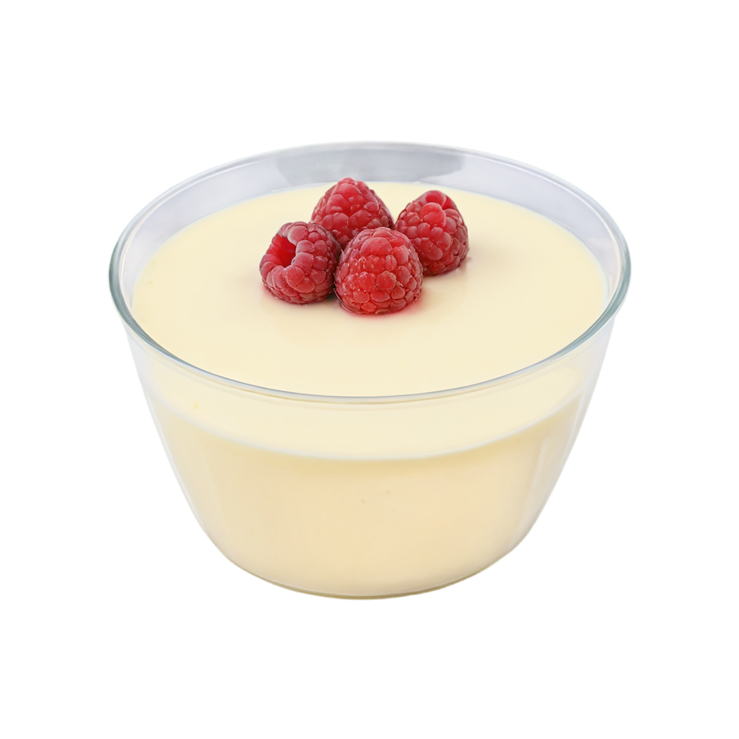 Vanilla Pudding desserts isolated on transparent background #5310
