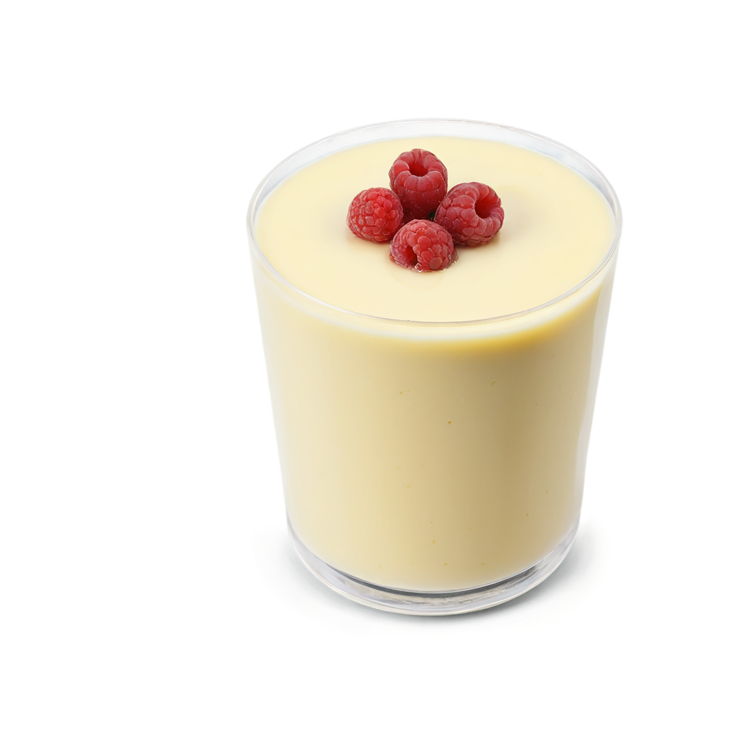 Vanilla Pudding desserts isolated on transparent background #5312