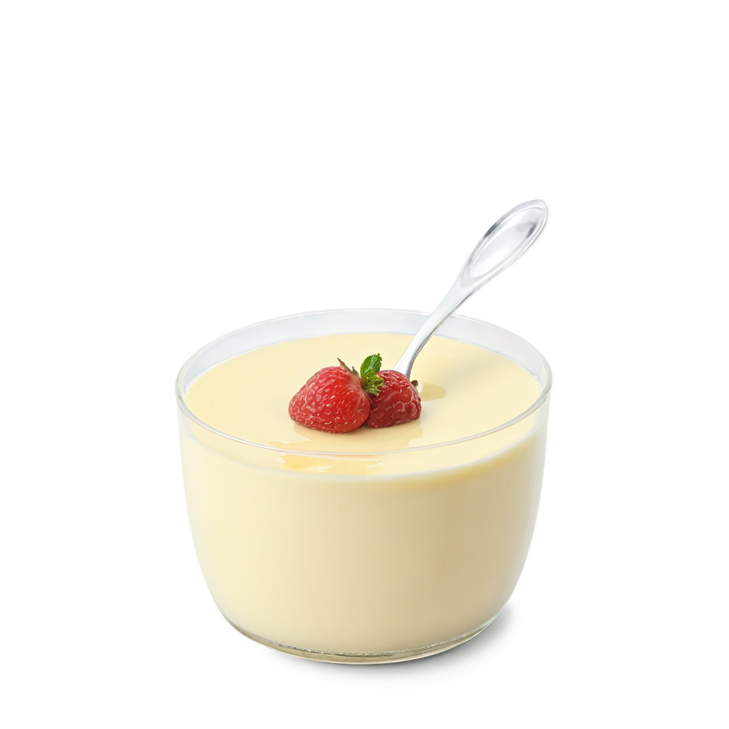 Vanilla Pudding desserts isolated on transparent background #5317