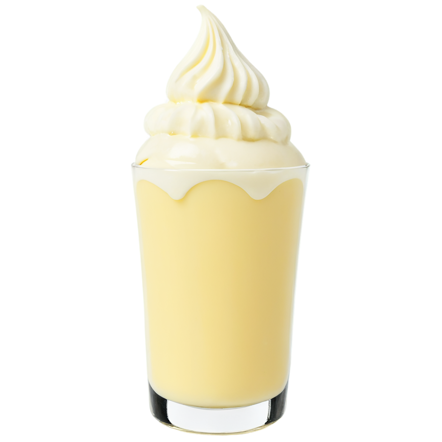 Vanilla Pudding desserts isolated on transparent background #5319