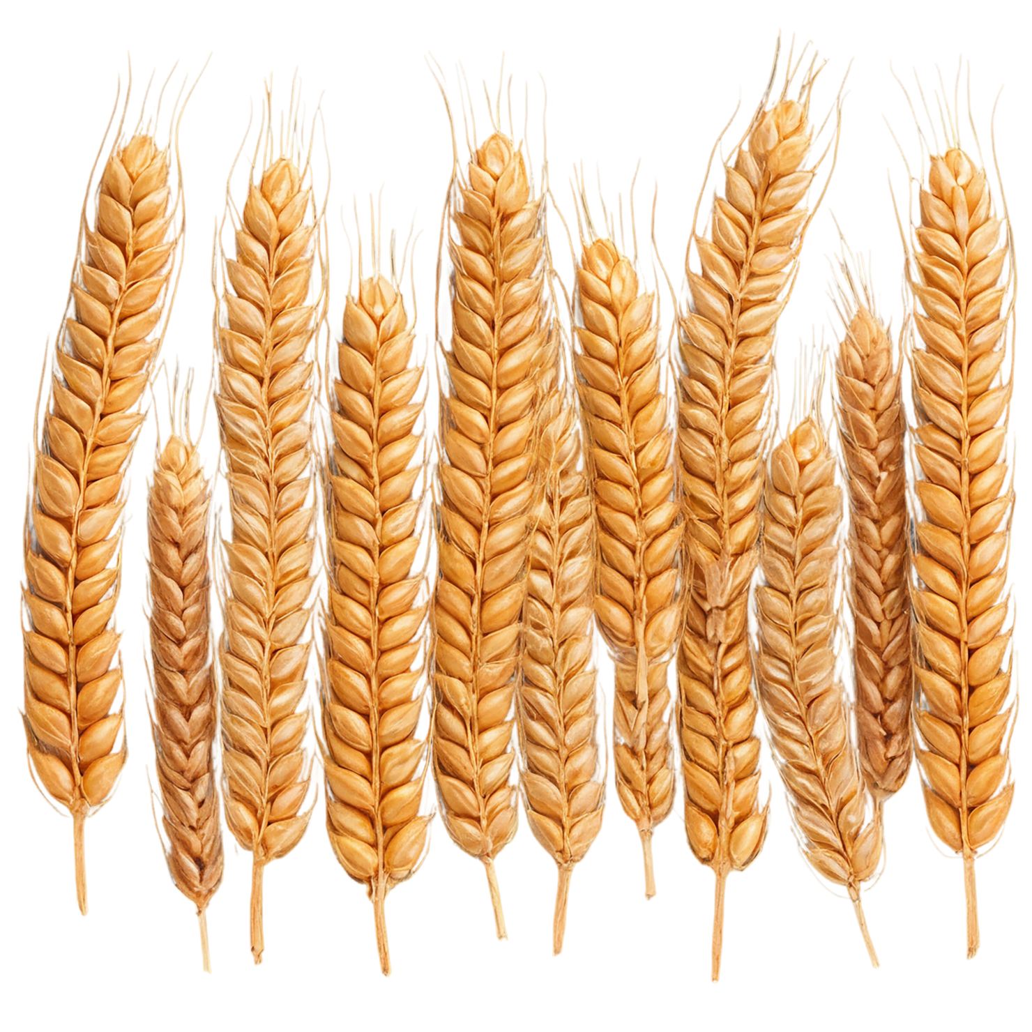 Wheat grains isolated on transparent background #5333
