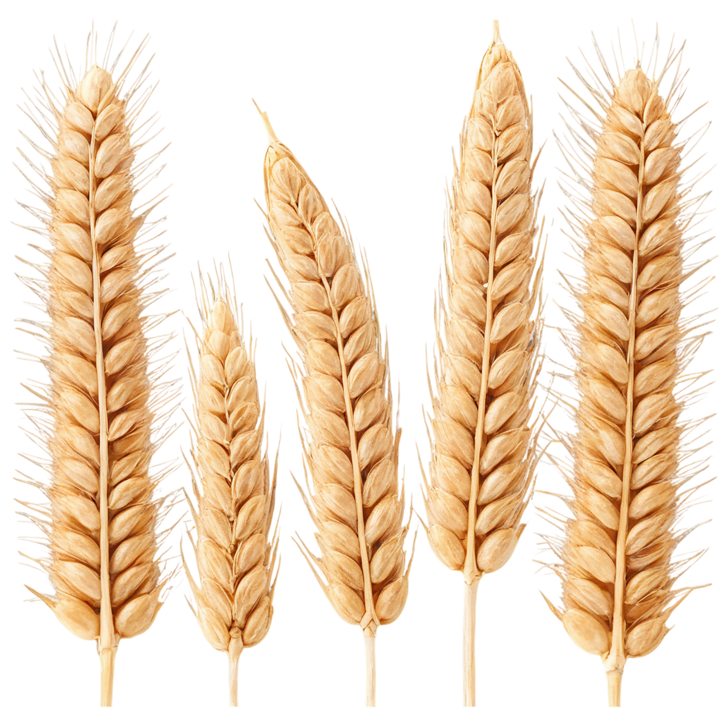 Wheat grains isolated on transparent background #5344