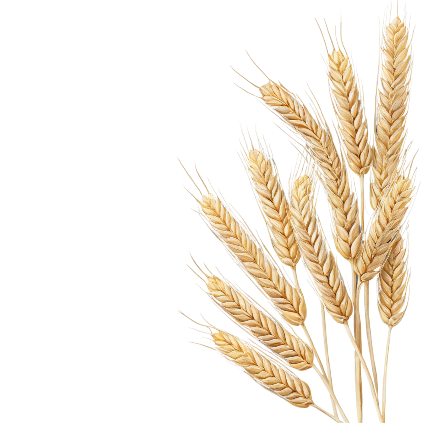 Wheat grains isolated on transparent background #5353