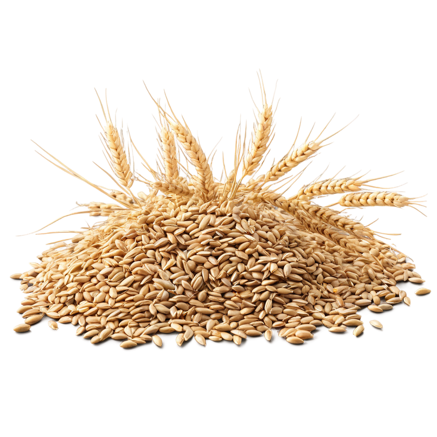 Wheat grains isolated on transparent background #5357