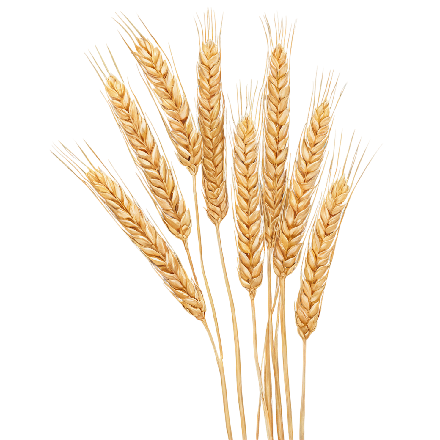 Wheat grains isolated on transparent background #5368