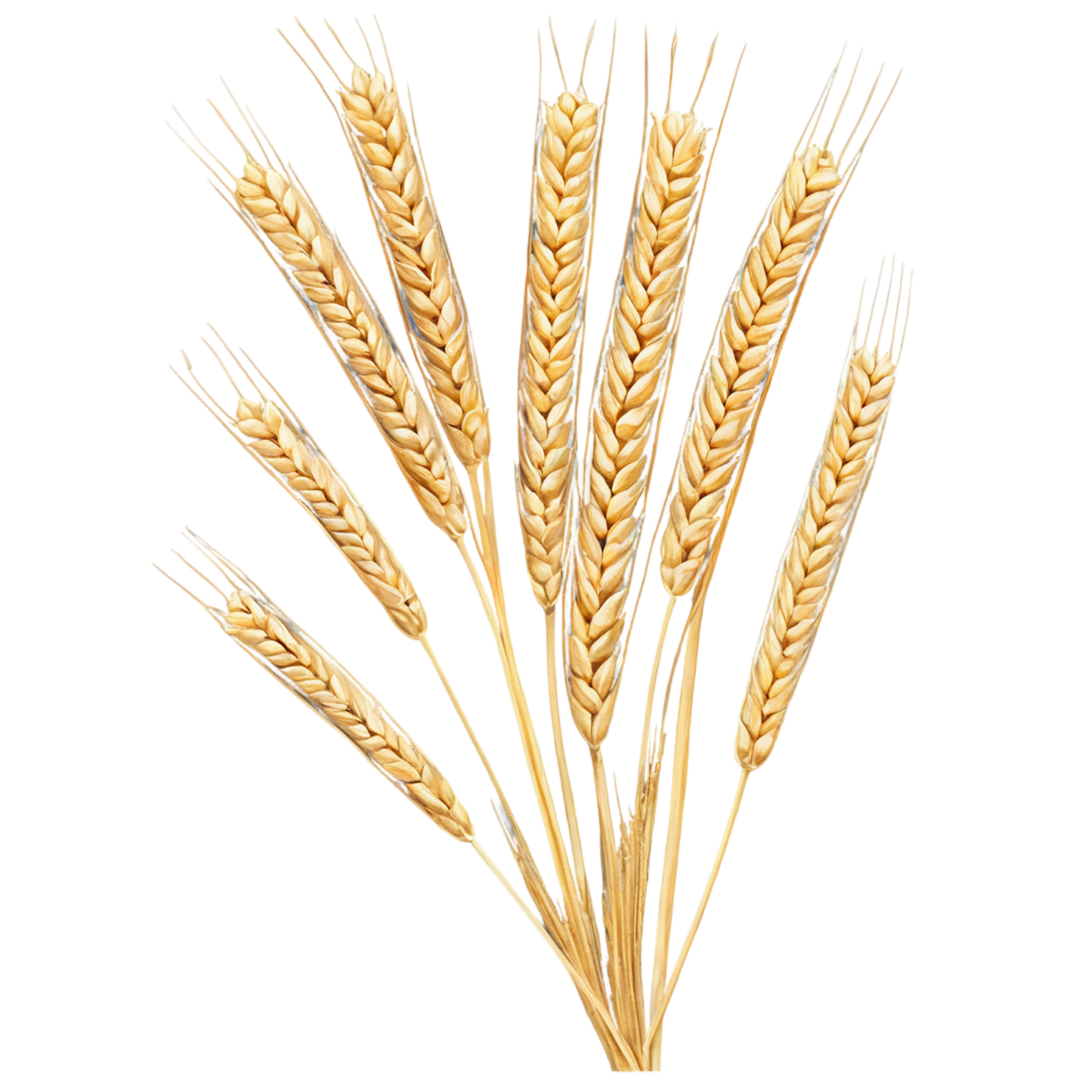 Wheat grains isolated on transparent background #5376
