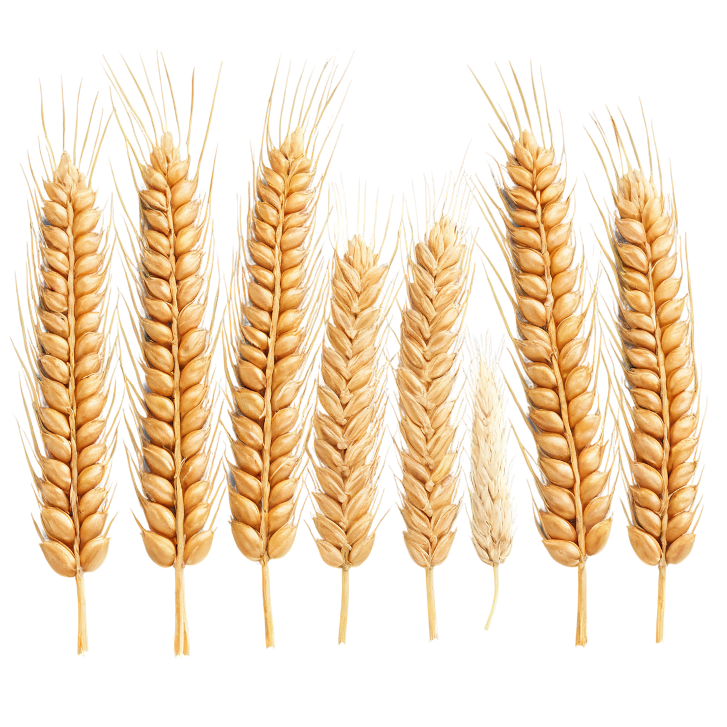 Wheat grains isolated on transparent background #5378