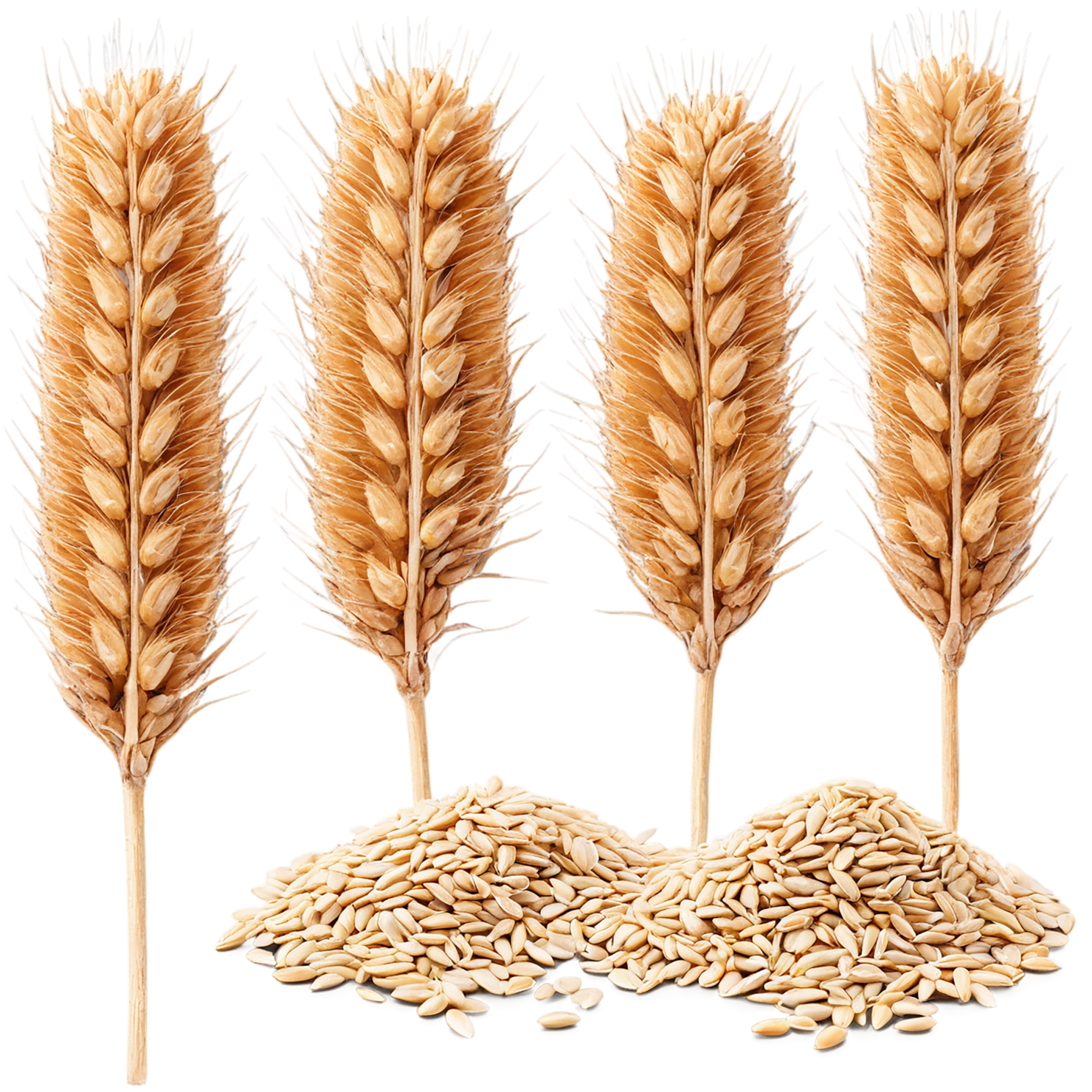 Wheat grains isolated on transparent background #5379