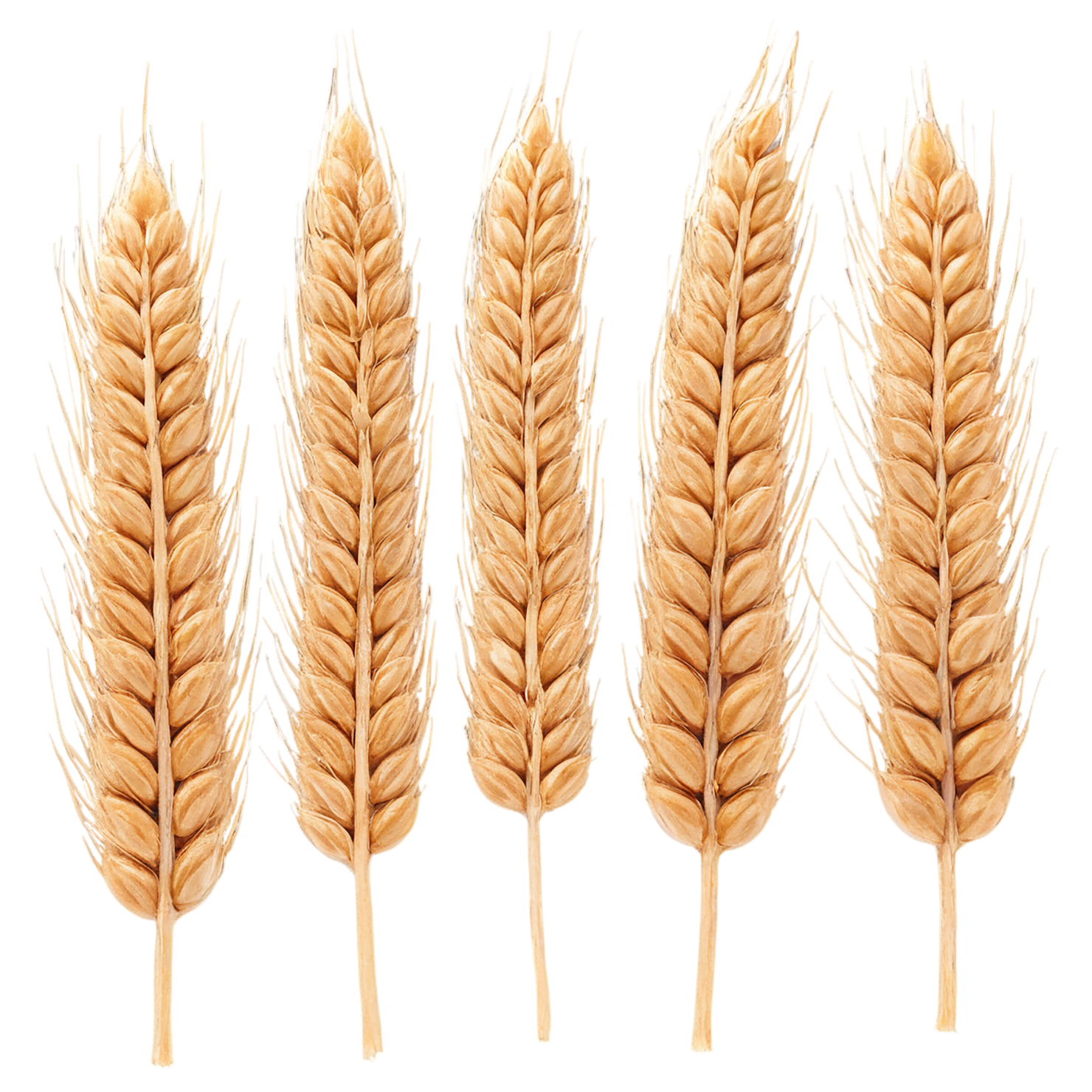 Wheat grains isolated on transparent background #5380
