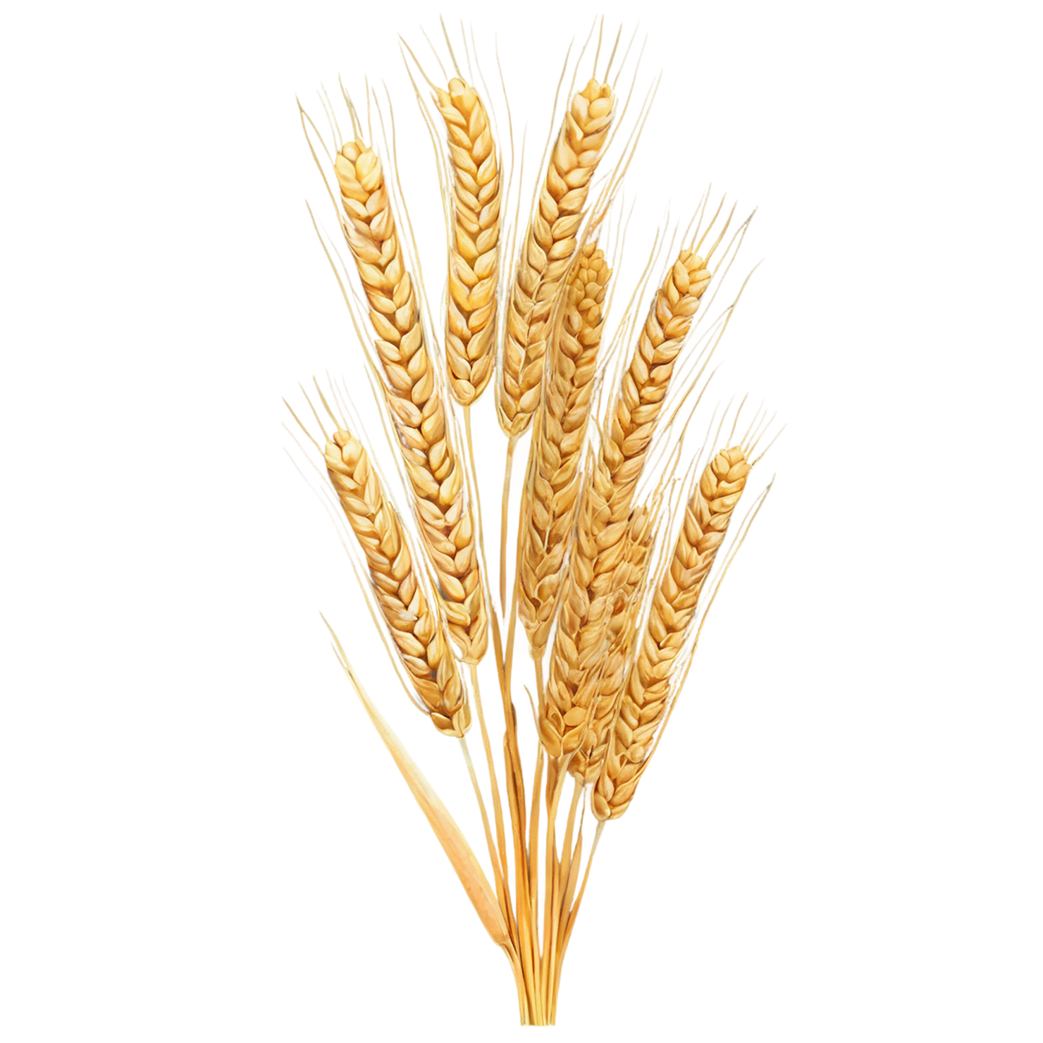 Wheat grains isolated on transparent background #5407