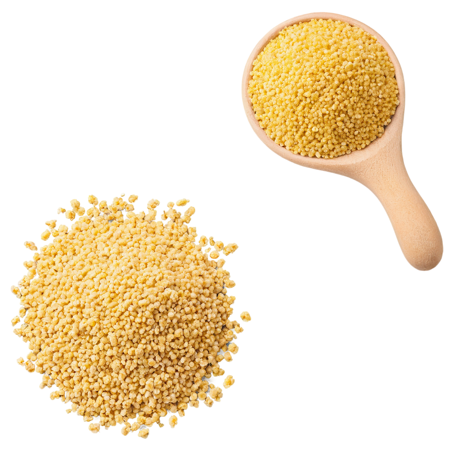 Millet grains isolated on transparent background, #6111