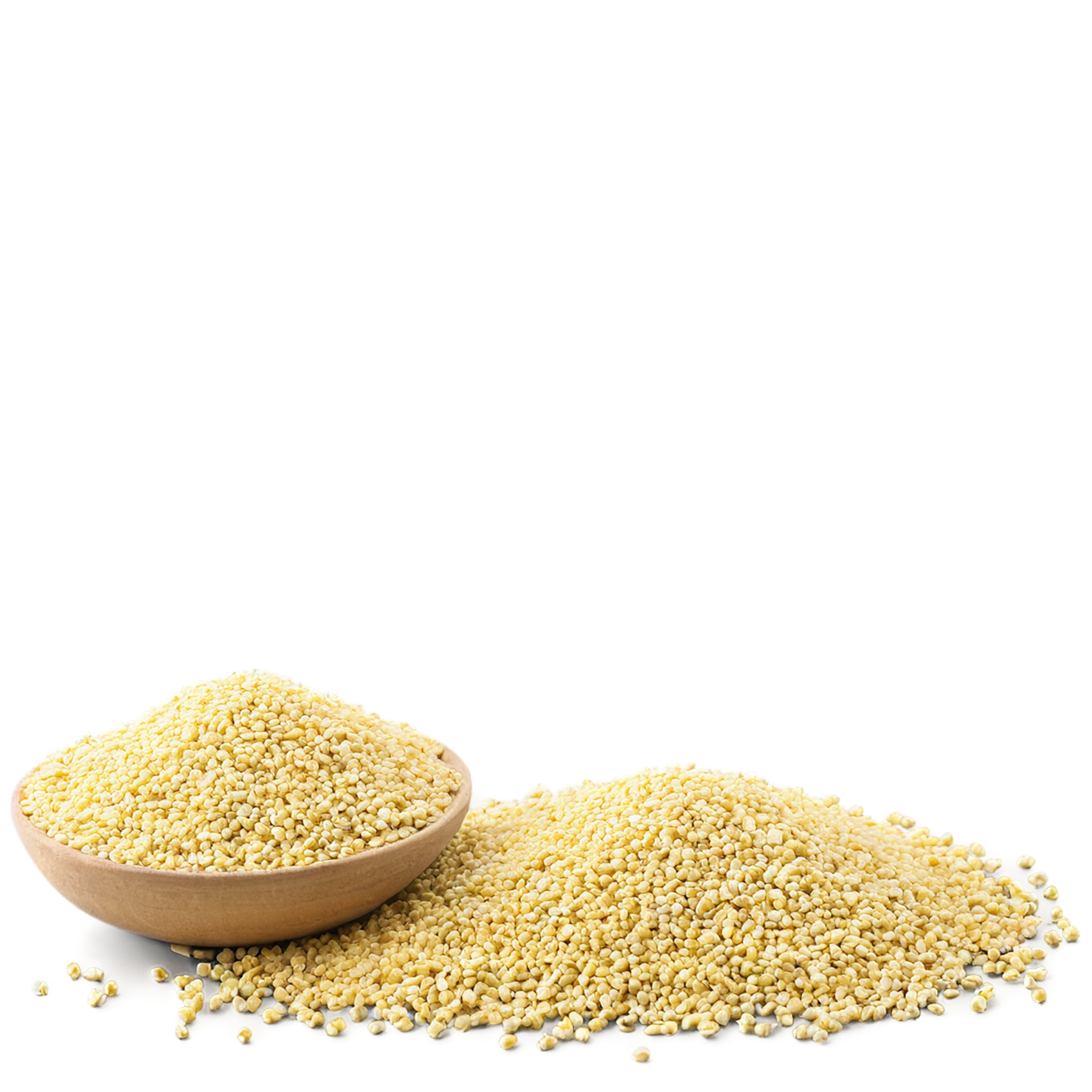 Millet grains isolated on transparent background, #6117
