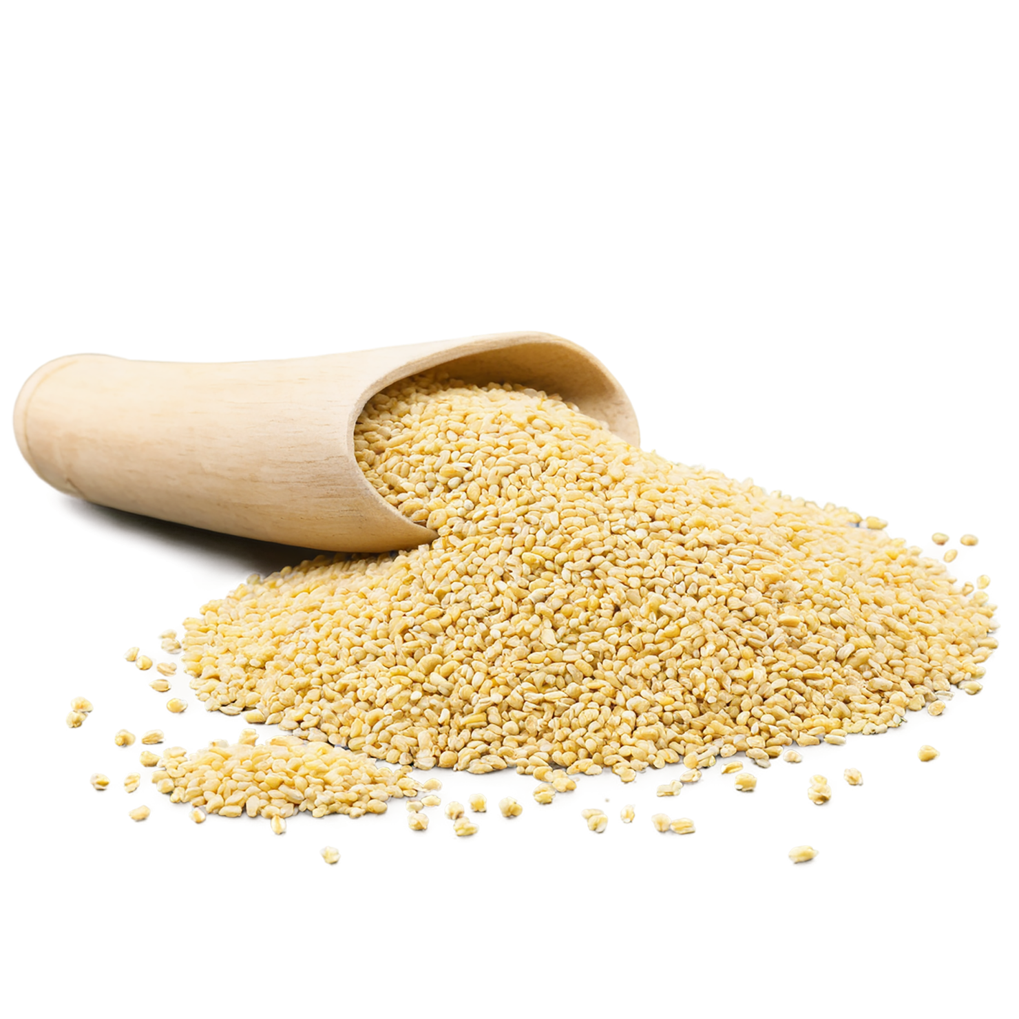 Millet grains isolated on transparent background, #6148