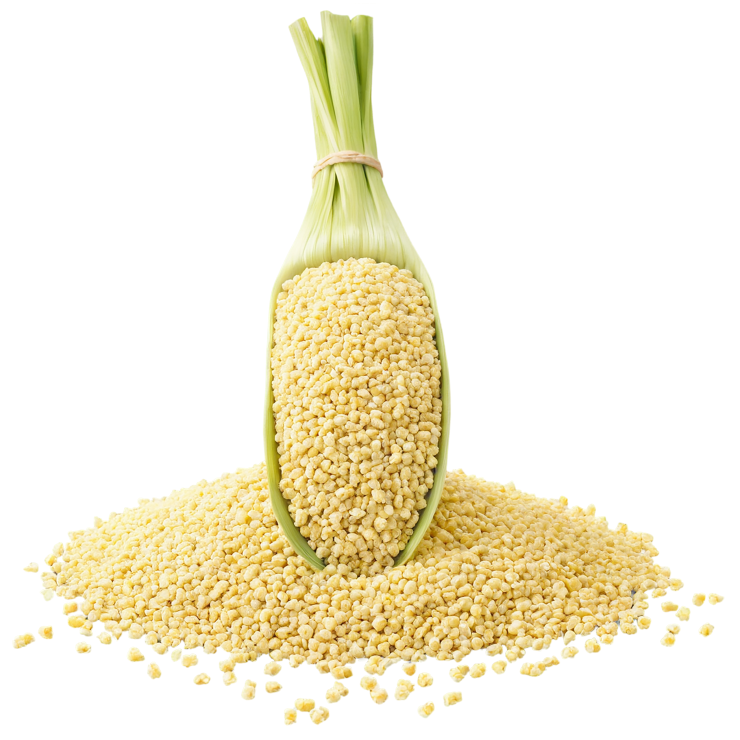 Millet grains isolated on transparent background, #6187