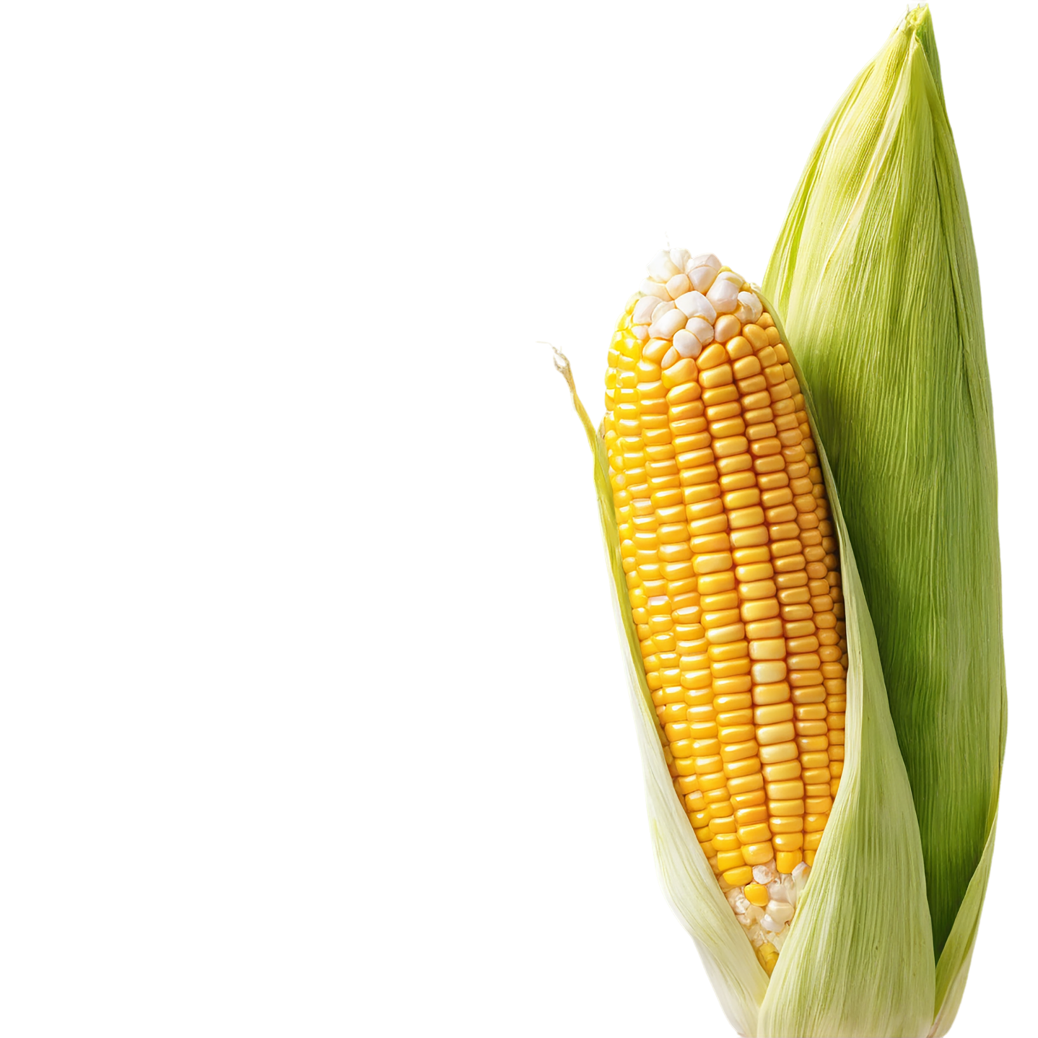 Corn grains isolated on transparent background, #6341