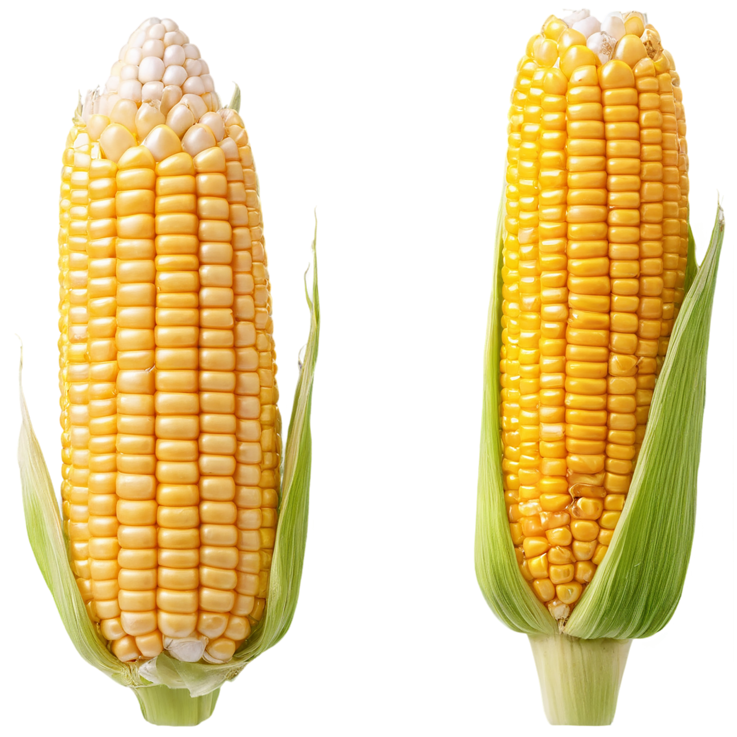 Corn grains isolated on transparent background, #6350