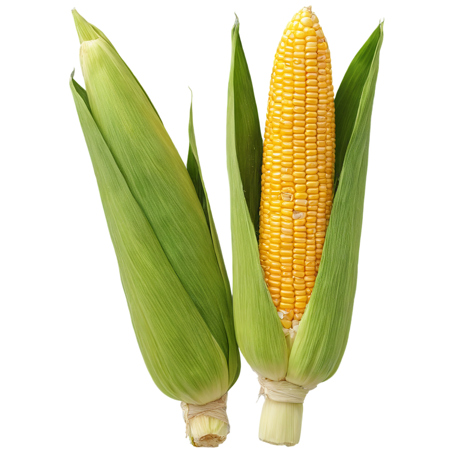 Corn grains isolated on transparent background, #6364