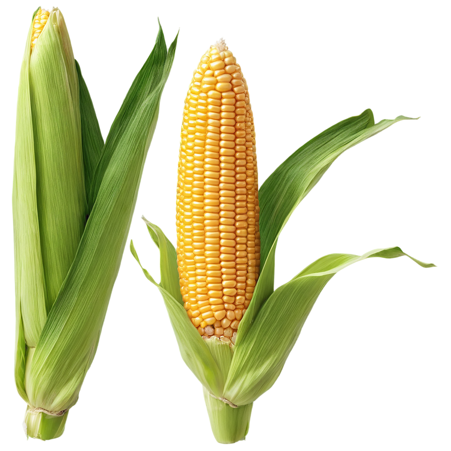 Corn grains isolated on transparent background, #6370