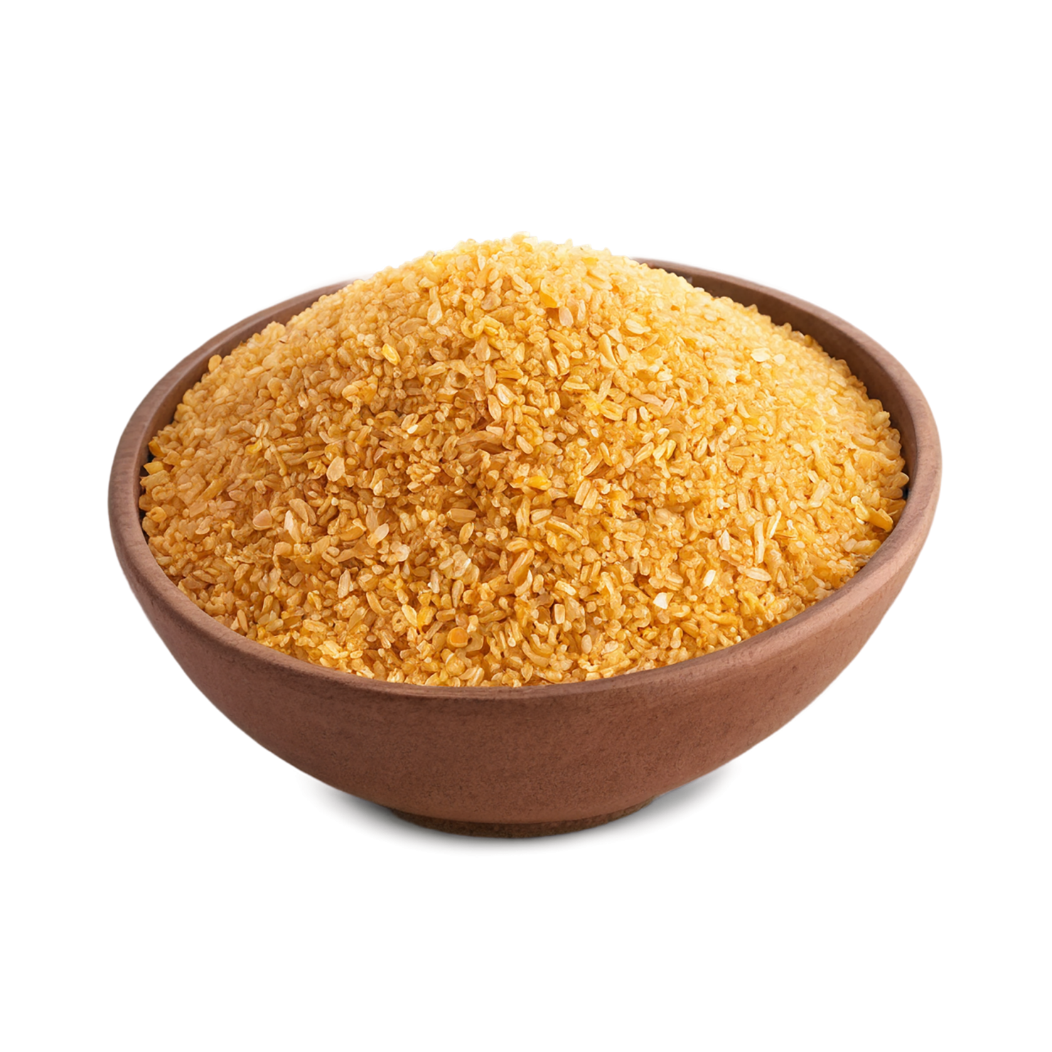 Bulgur grains isolated on transparent background, #6400