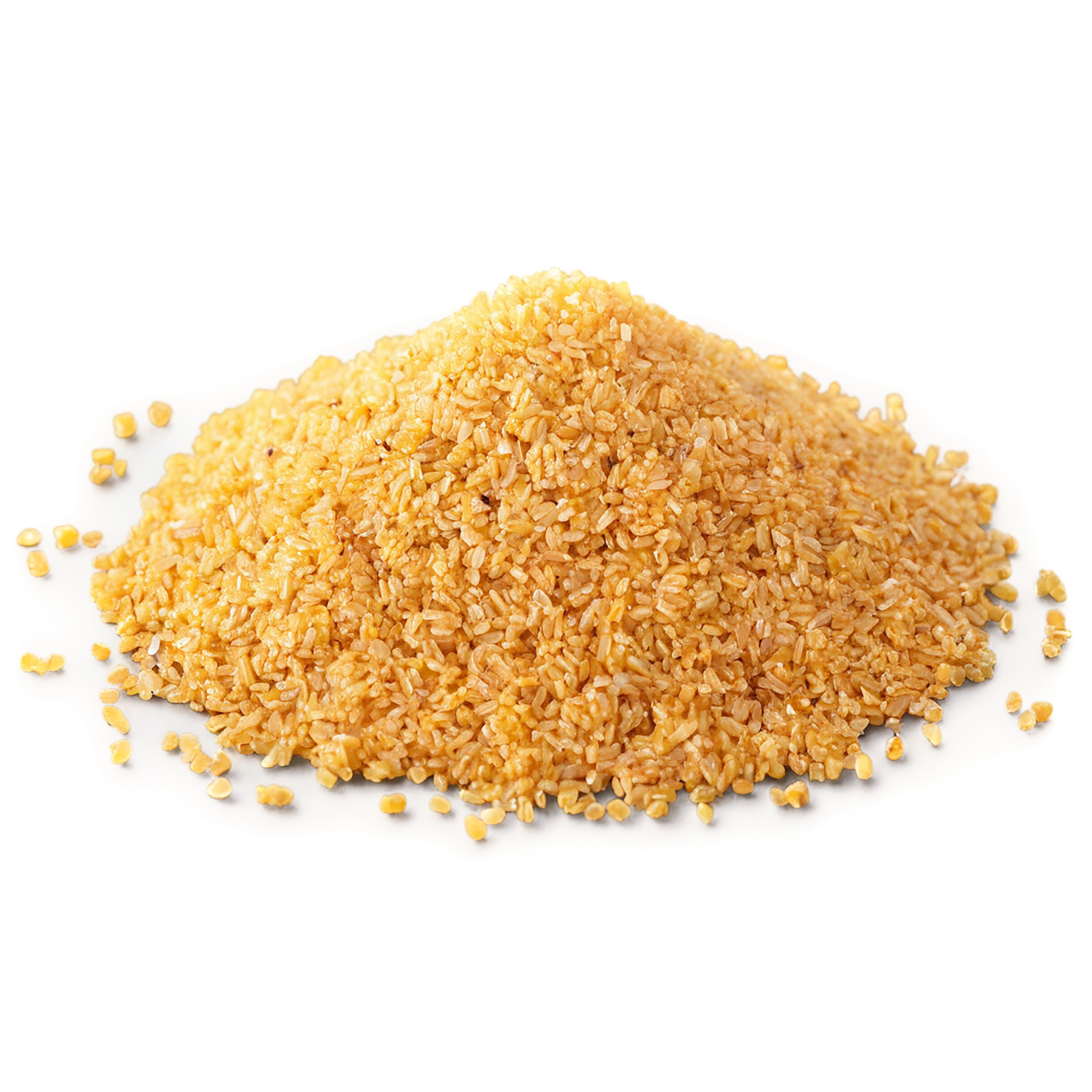 Bulgur grains isolated on transparent background, #6404