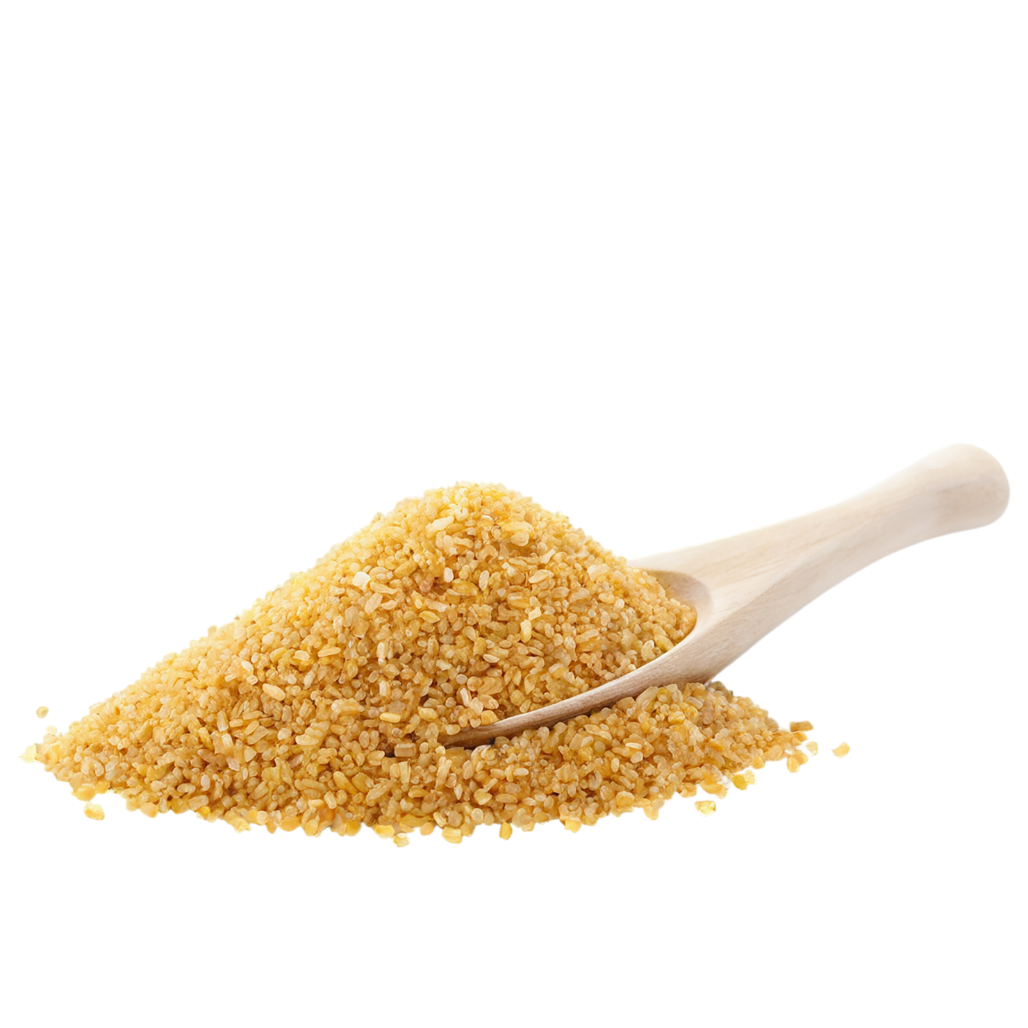 Bulgur grains isolated on transparent background, #6410