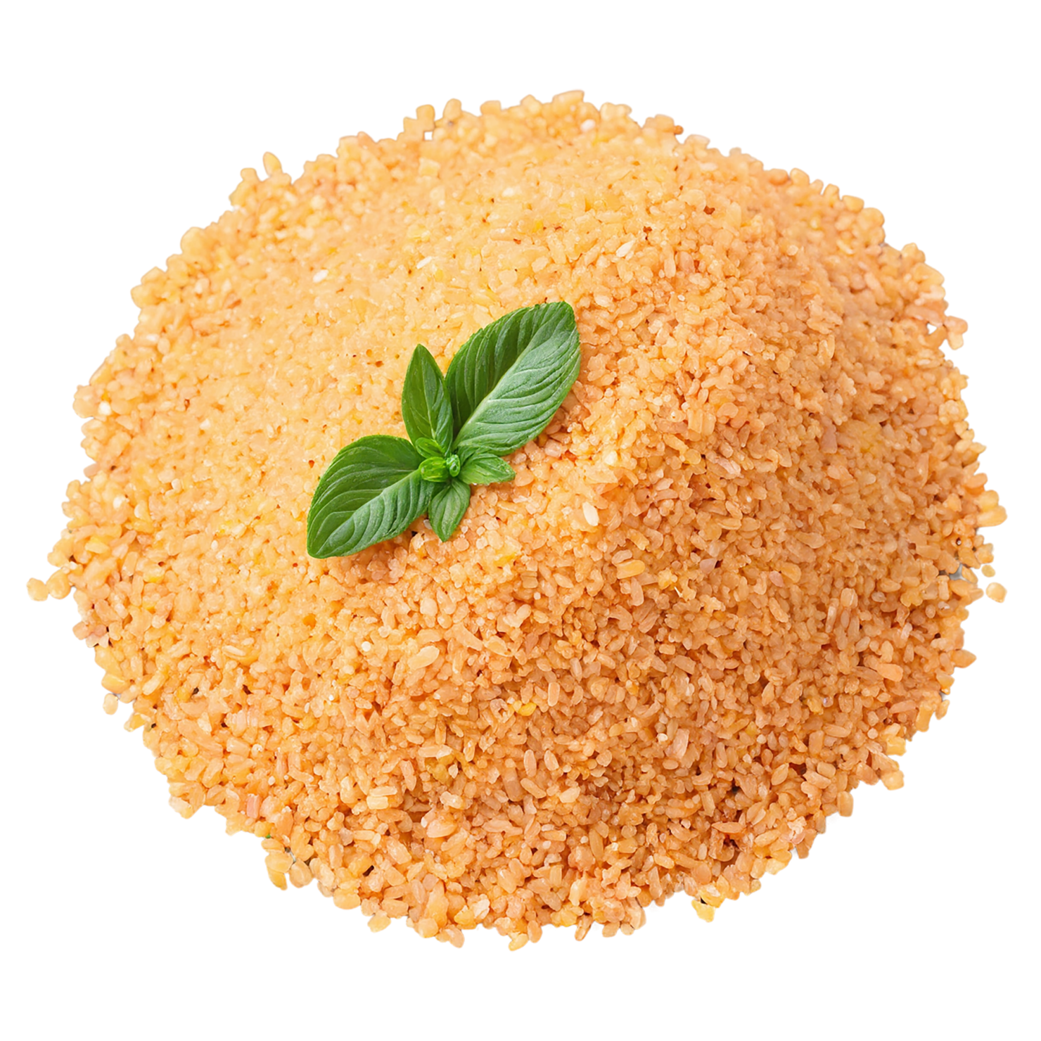 Bulgur grains isolated on transparent background, #6418