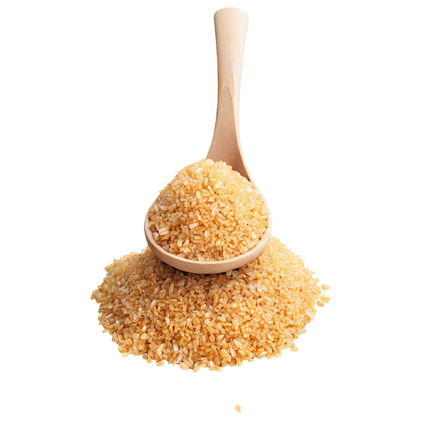 Bulgur grains isolated on transparent background, #6419