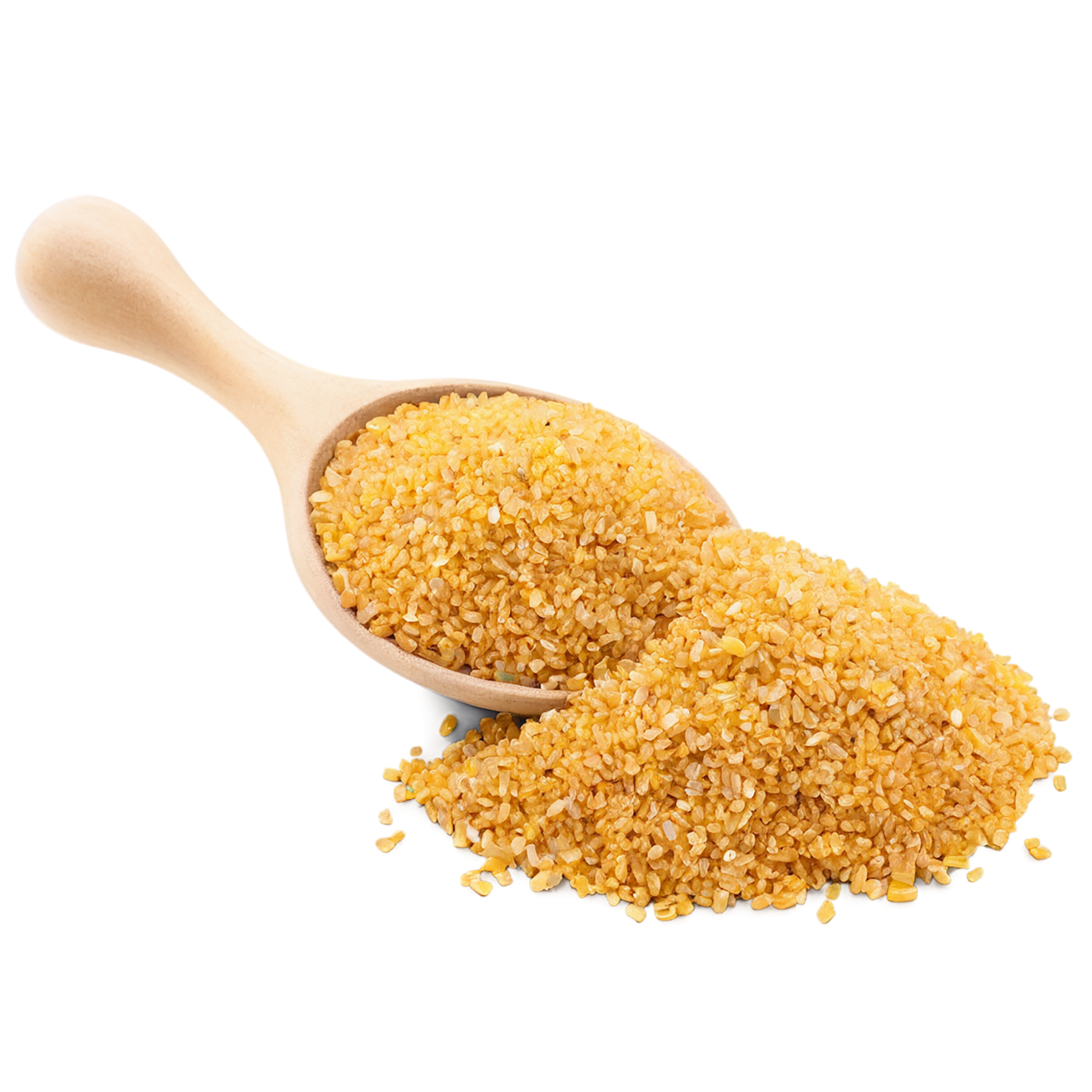 Bulgur grains isolated on transparent background, #6424