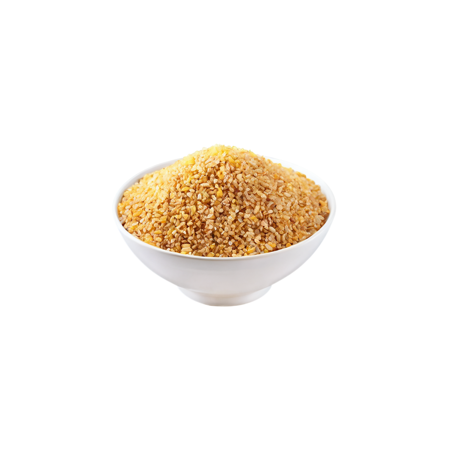 Bulgur grains isolated on transparent background, #6425