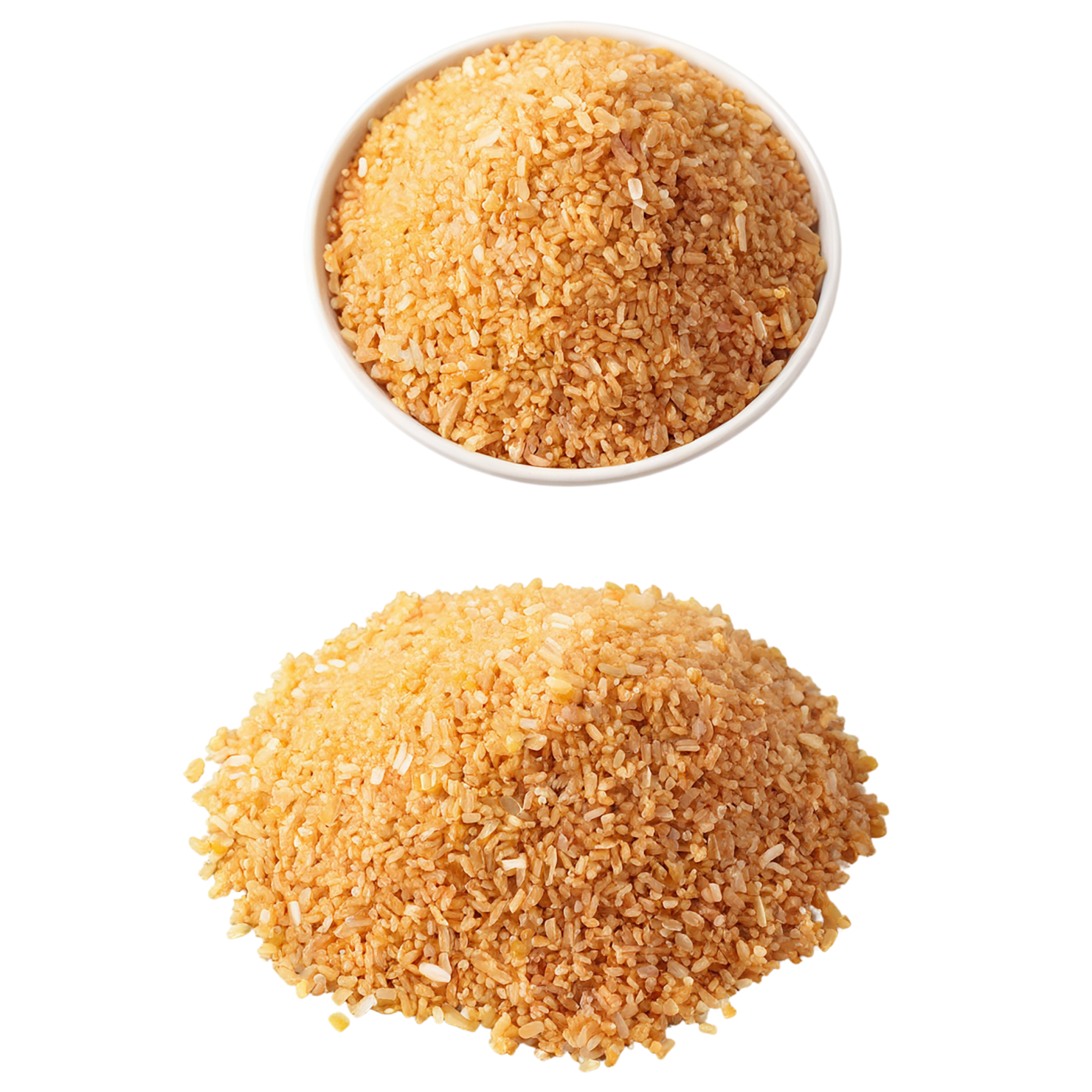 Bulgur grains isolated on transparent background, #6435