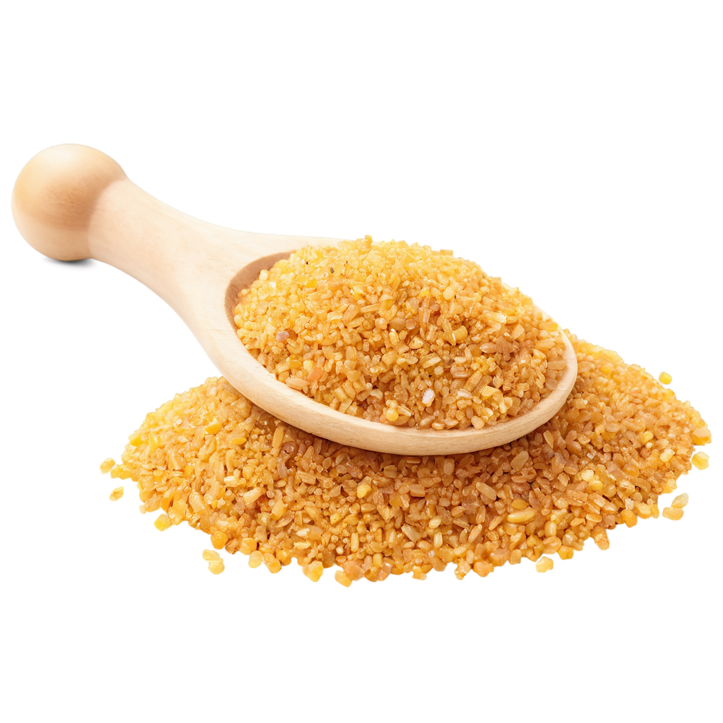Bulgur grains isolated on transparent background, #6437