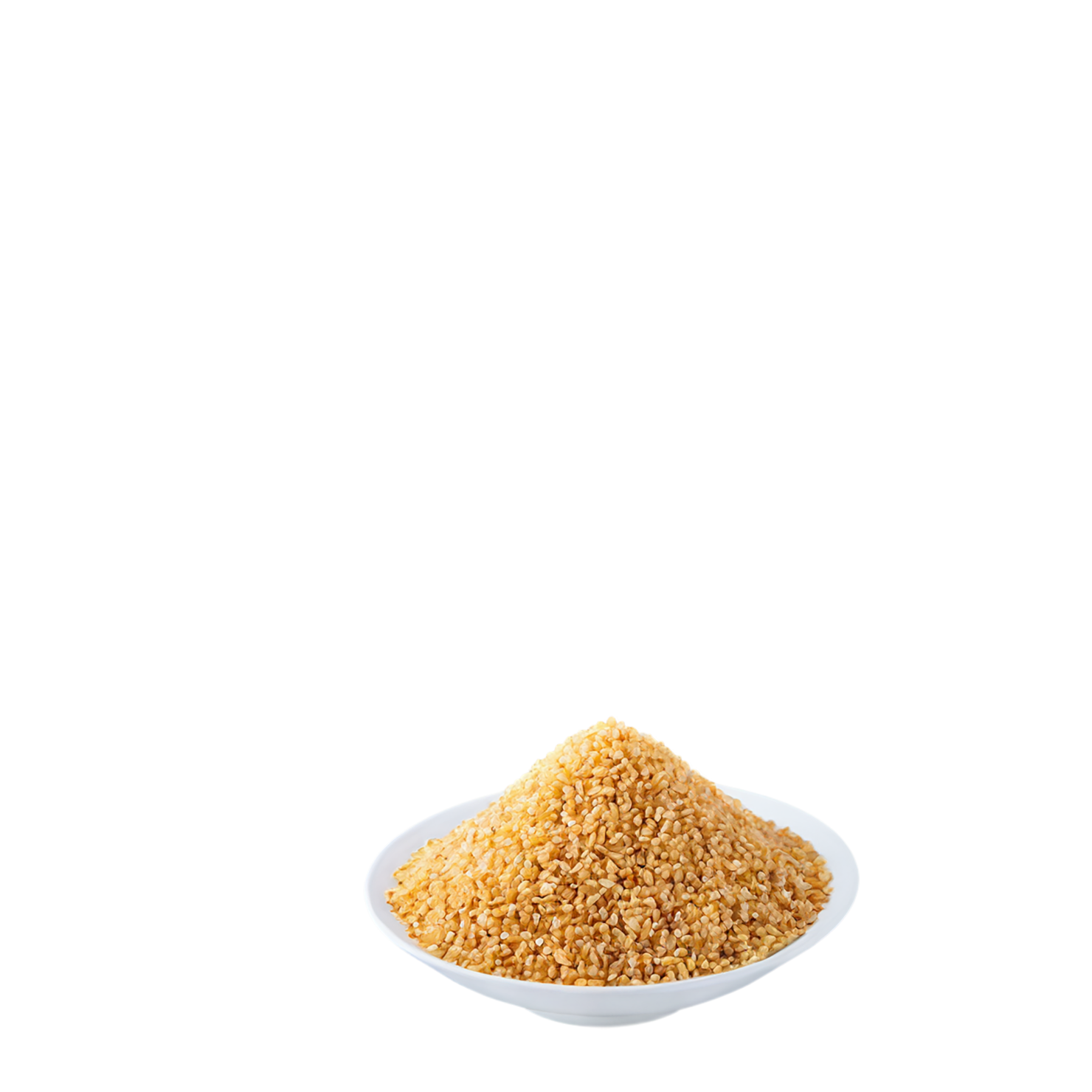 Bulgur grains isolated on transparent background, #6442